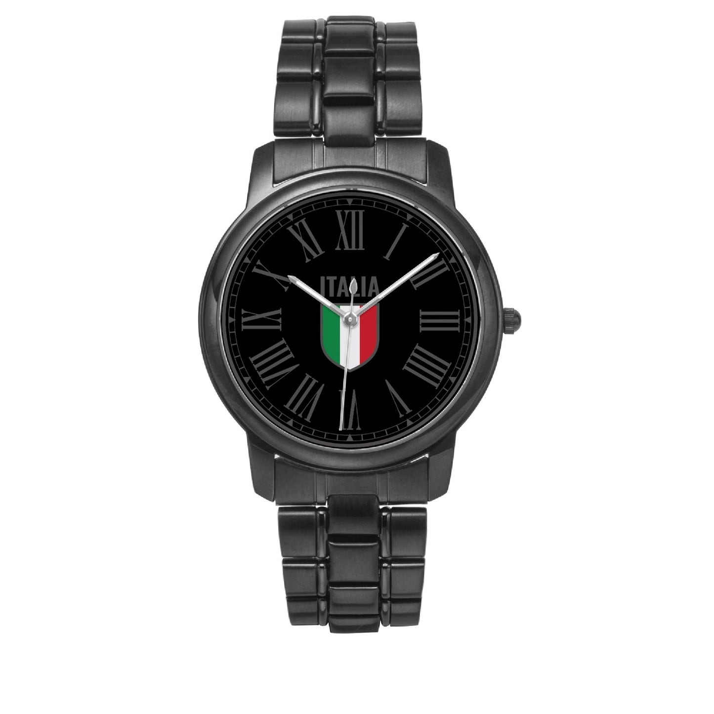 Orologio al quarzo in acciaio inossidabile - Italia nero/grigio