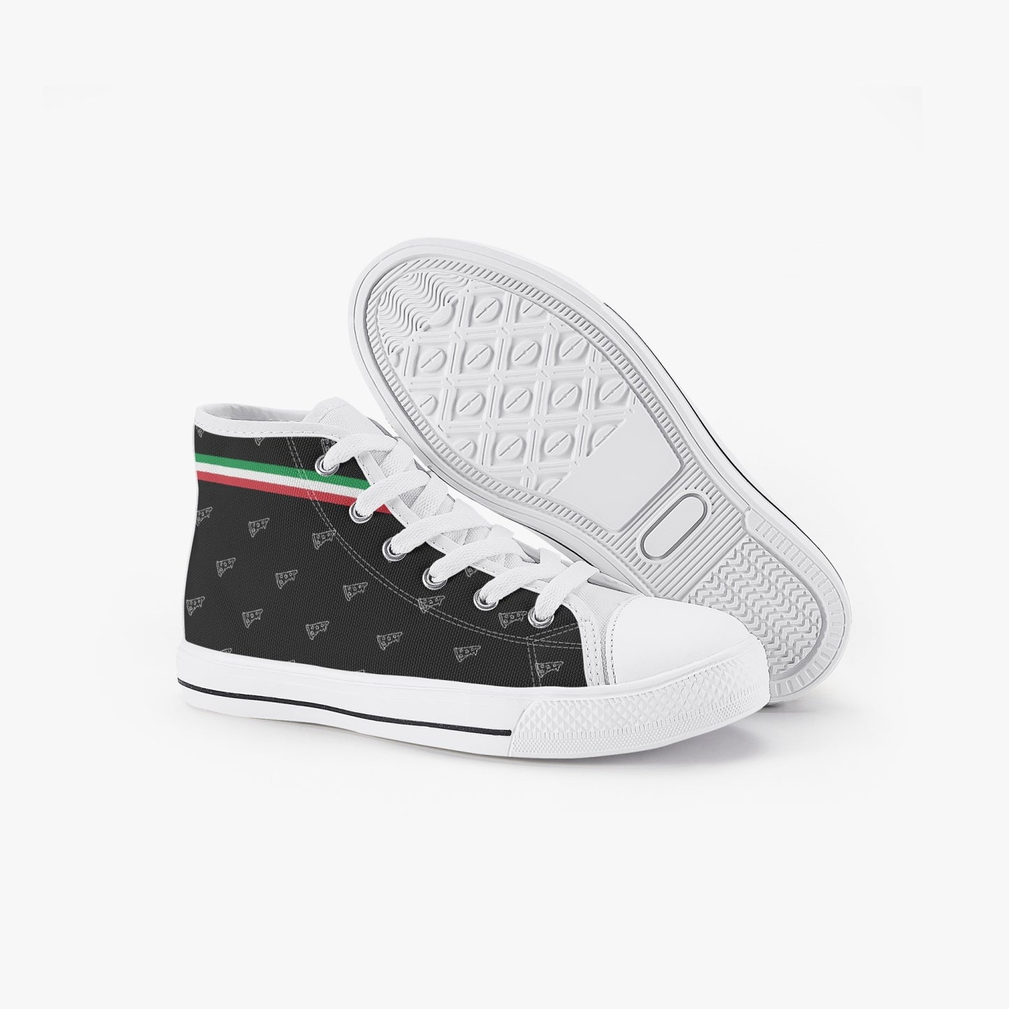 Scarpe alte da bambino modello pizza