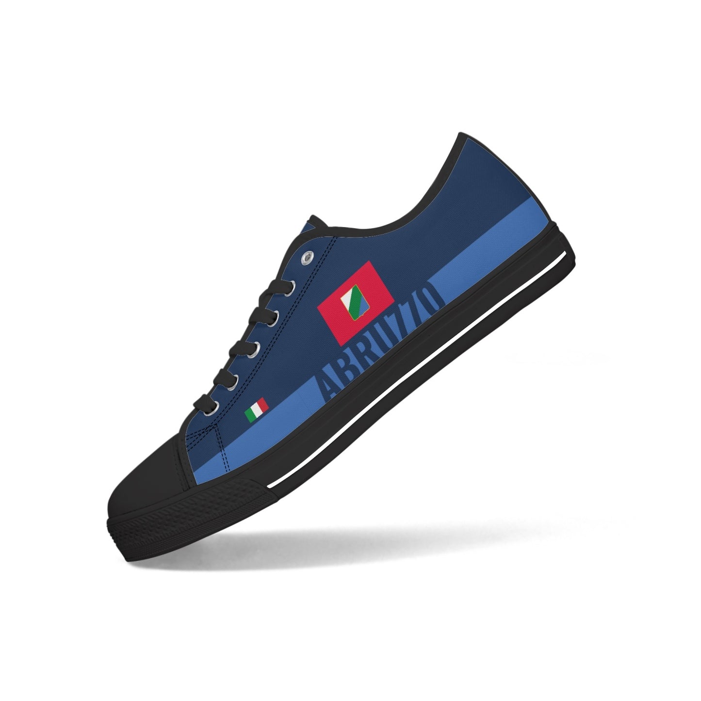 Abruzzo Shoes Low-top V2 featuring a sleek design with a canvas upper, rubber outsole, and metal eyelets for a classic sneaker style.