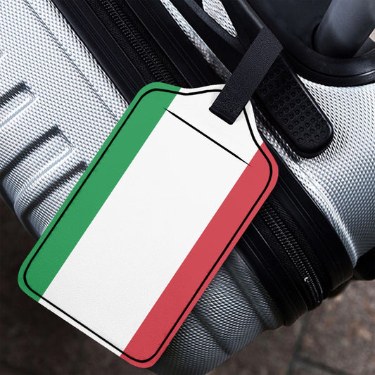 Italy Cover and Luggage Tag featuring a flag design, ideal for couples, handmade with high quality for a memorable gift.