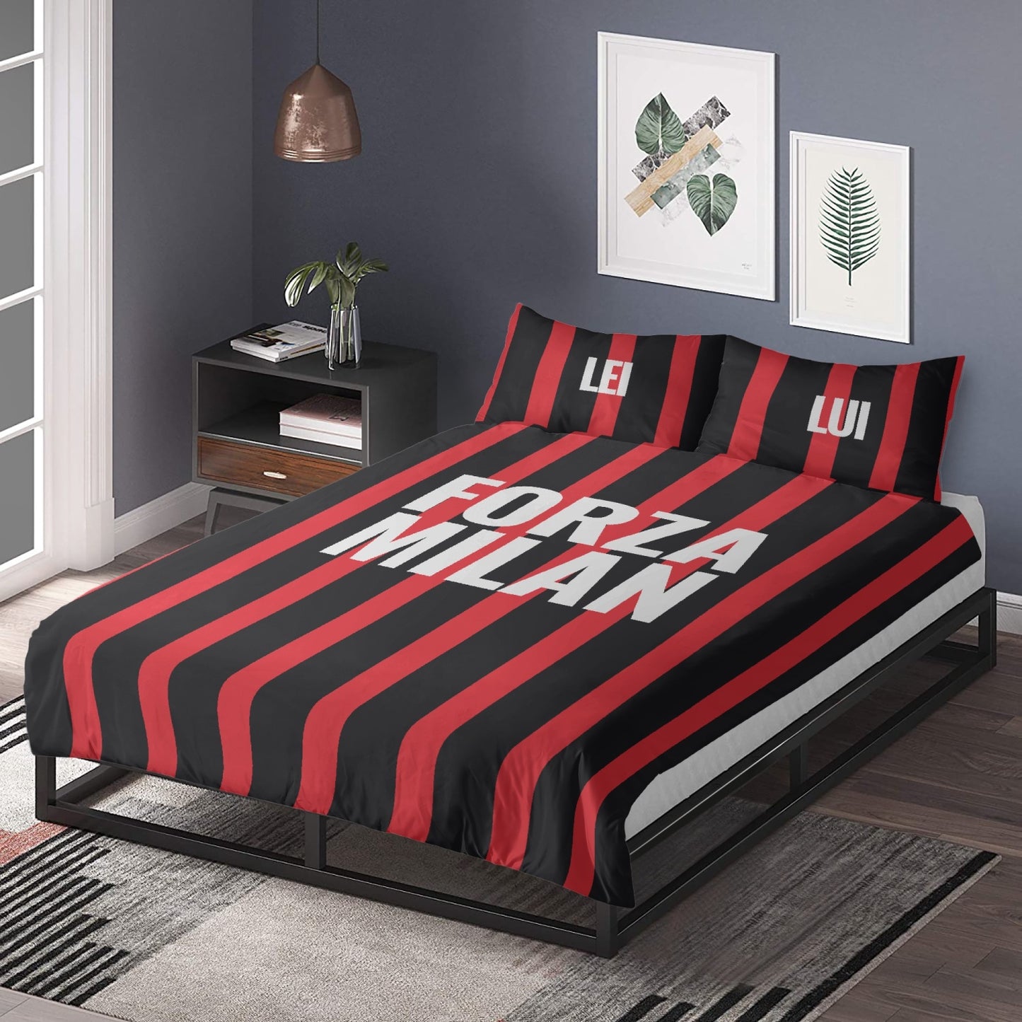 Completo Biancheria da Letto - Forza Milan