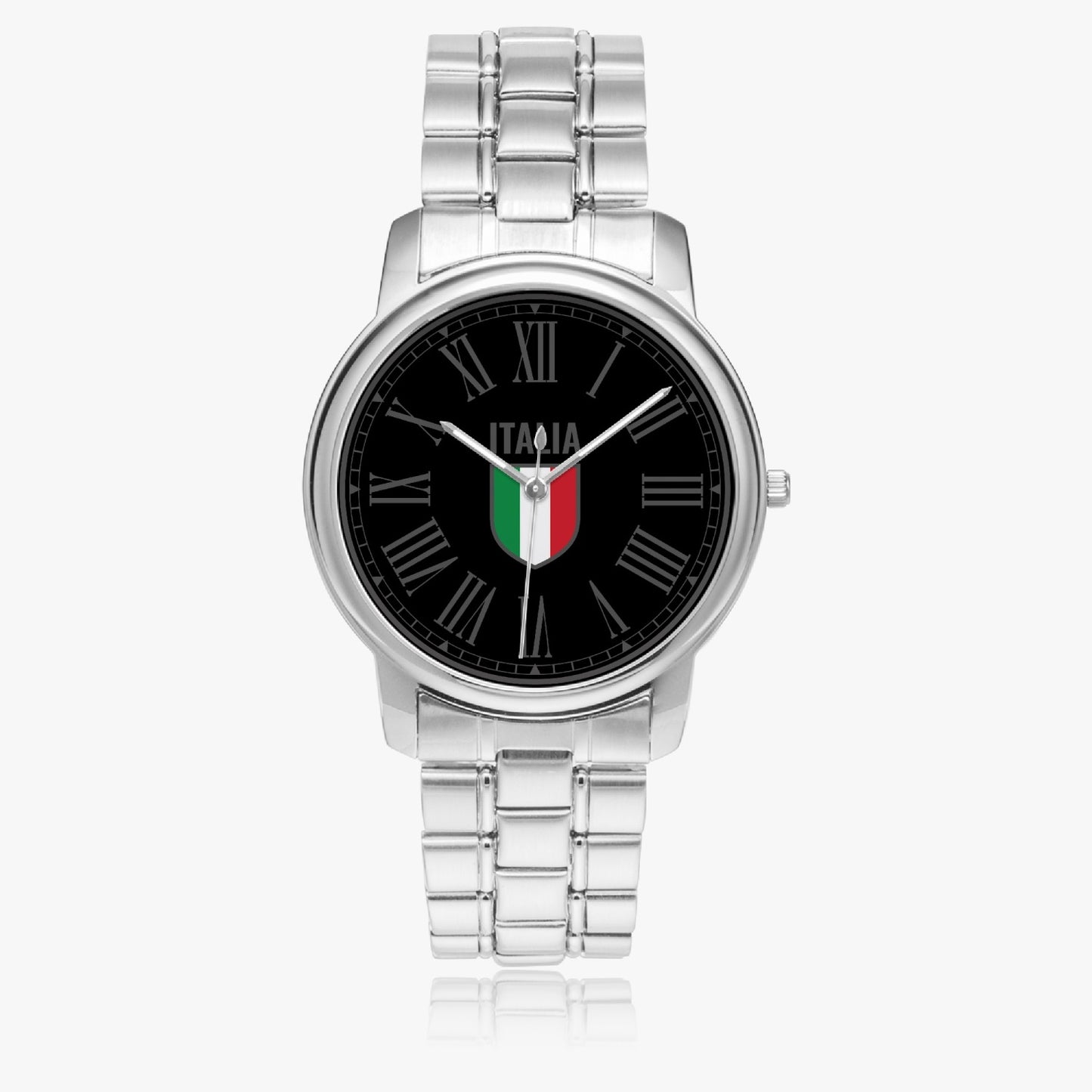 Orologio al quarzo in acciaio inossidabile - Italia nero/grigio