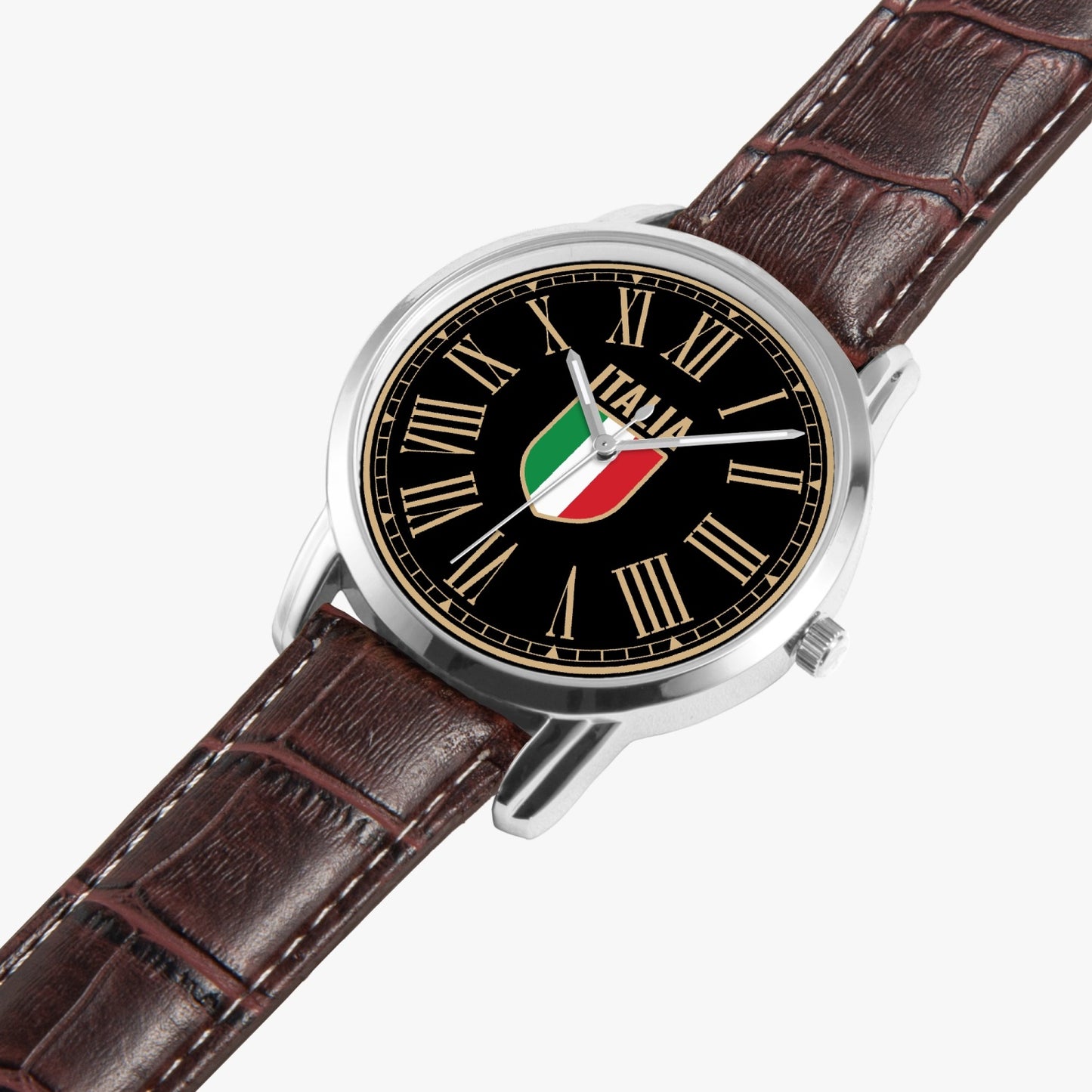 Stemma Italia - Premium Quartz Watch Stainless Steel Case & Leather Bands