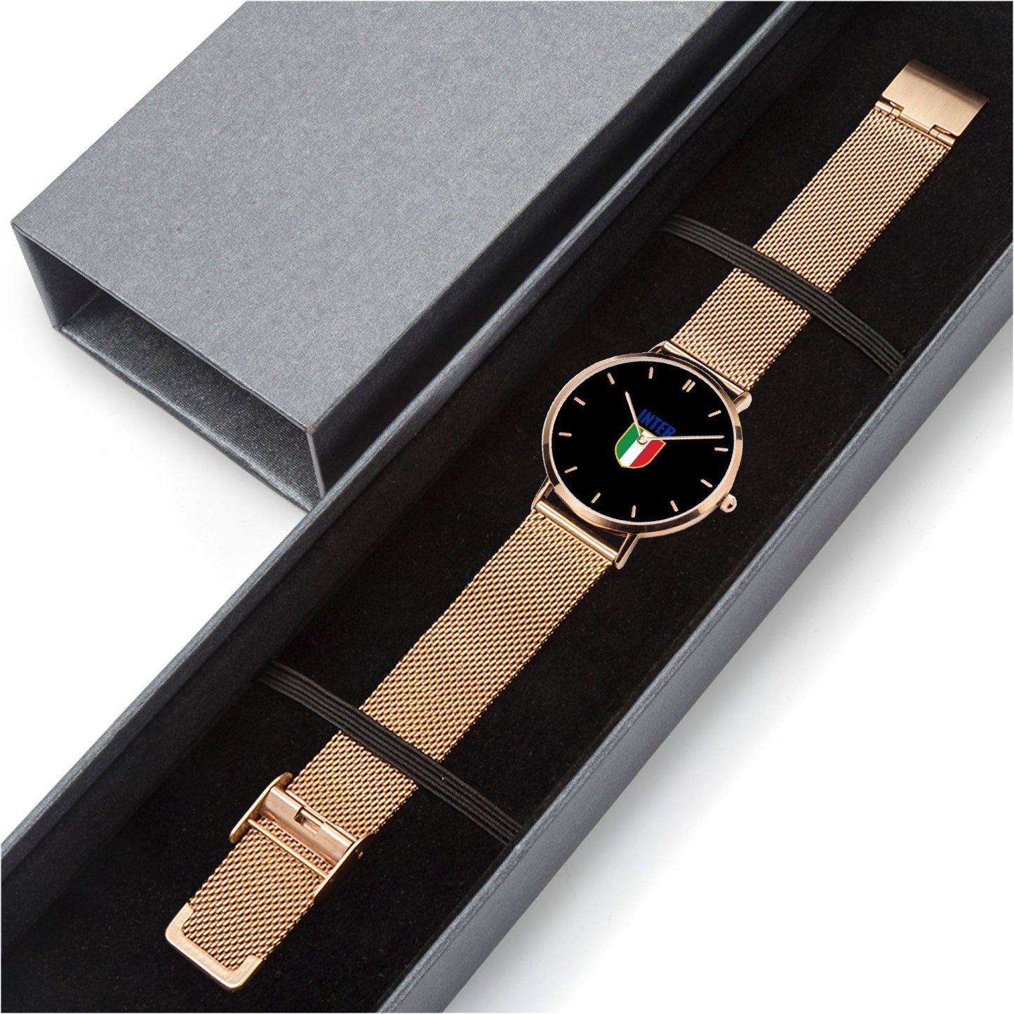 Orologio al quarzo in acciaio inossidabile - Inter