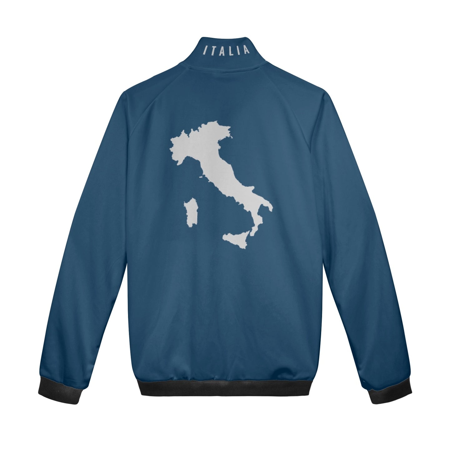 Giacca Italia zip blu navy