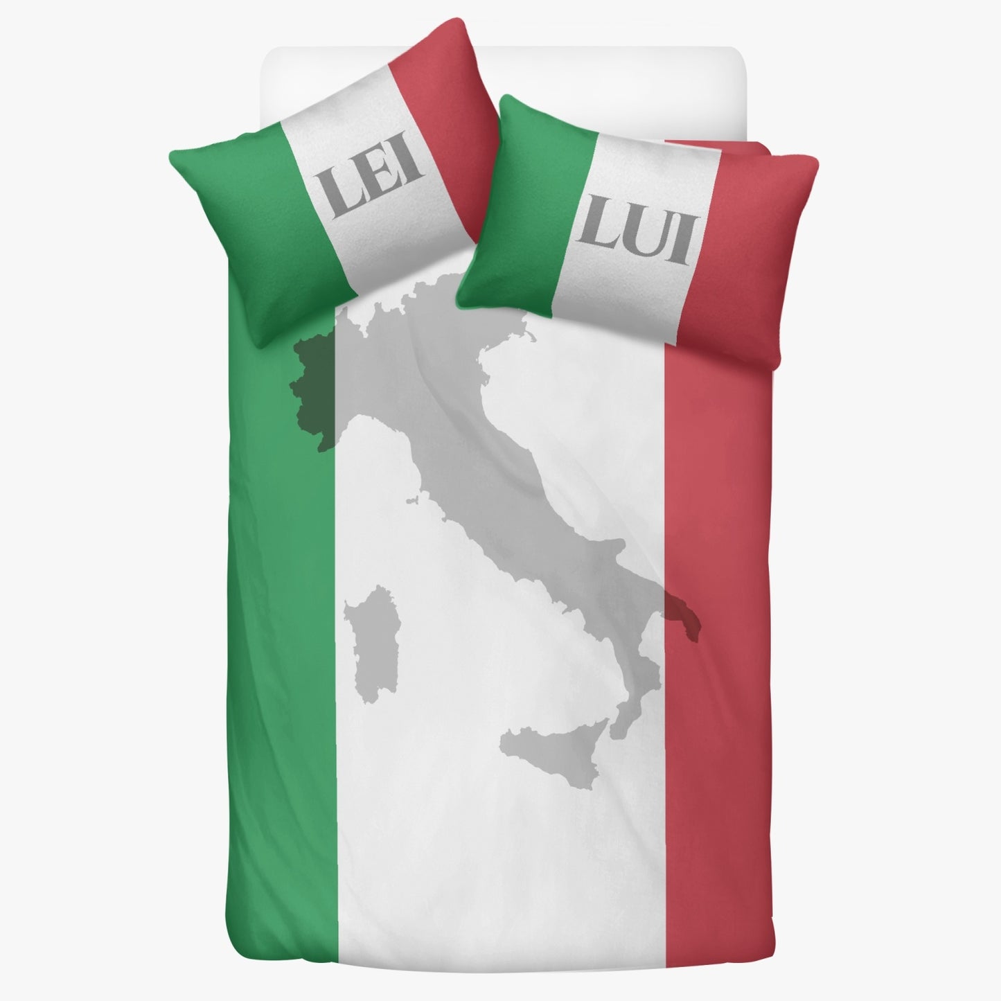 Completo Letto - Bandiera Italia Lei Lui