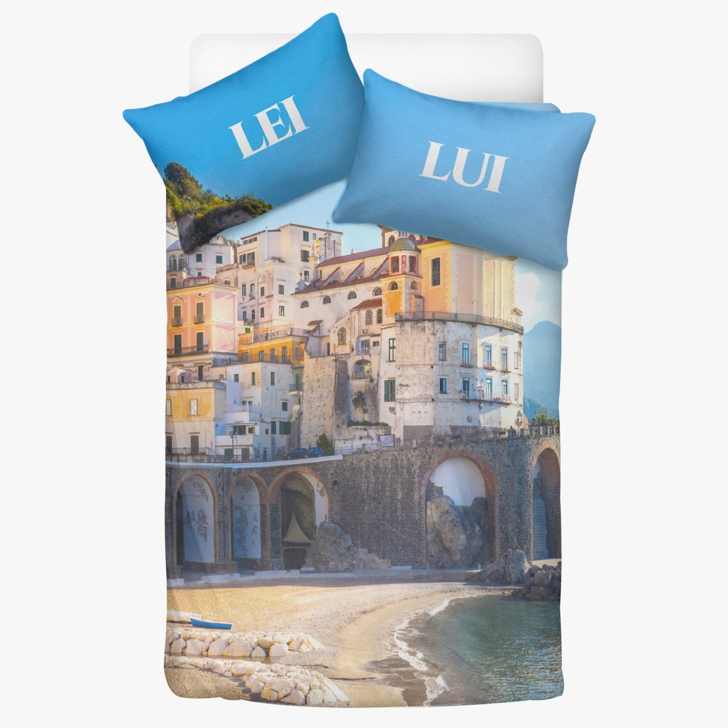 Set biancheria da letto - Costiera Amalfitana Italia