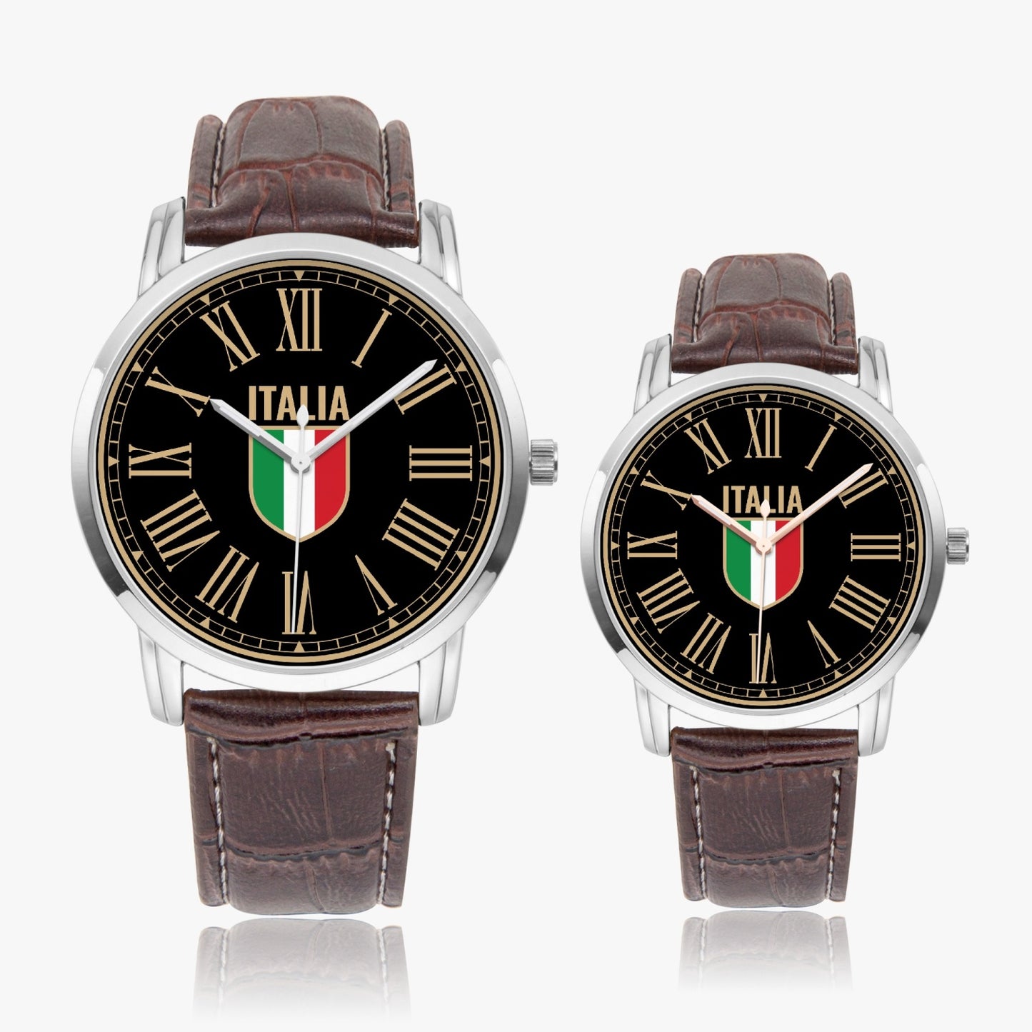 Stemma Italia - Premium Quartz Watch Stainless Steel Case & Leather Bands