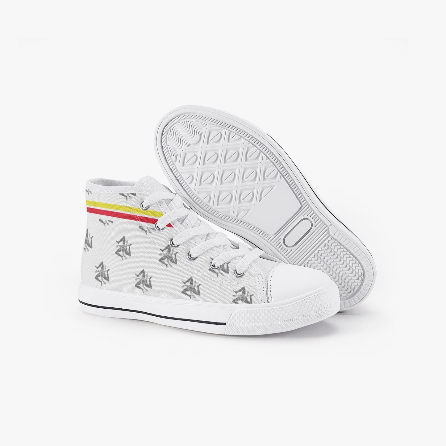 Scarpe alte da bambino modello siciliano bianche