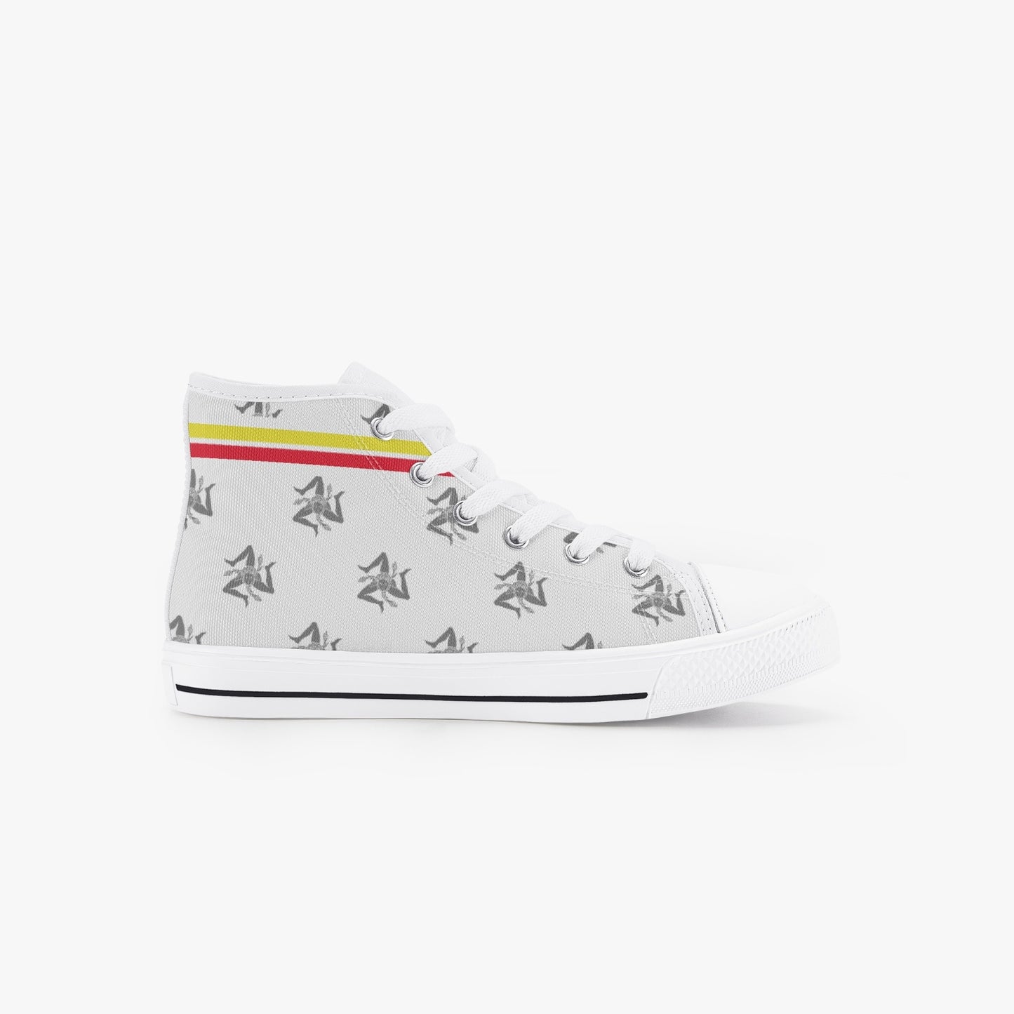 Scarpe alte da bambino modello siciliano bianche