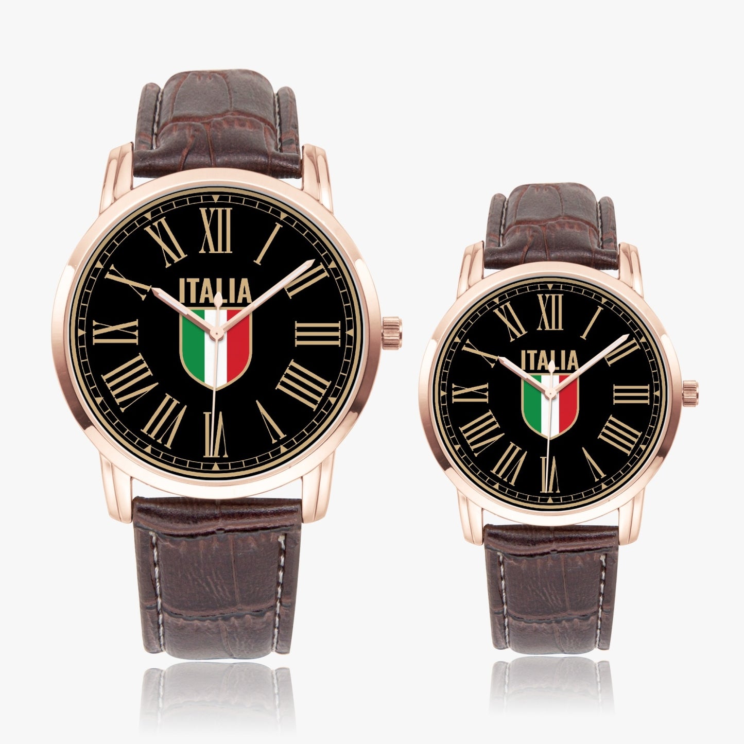 Stemma Italia - Premium Quartz Watch Stainless Steel Case & Leather Bands