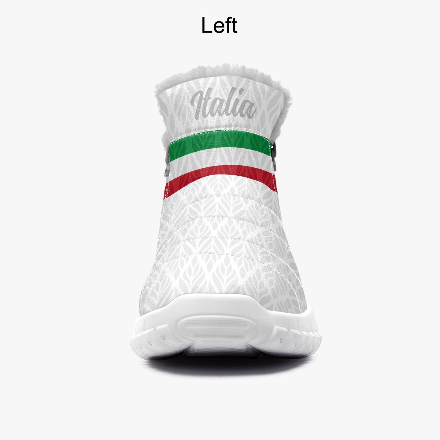 Stivali con zip in pelliccia Italia