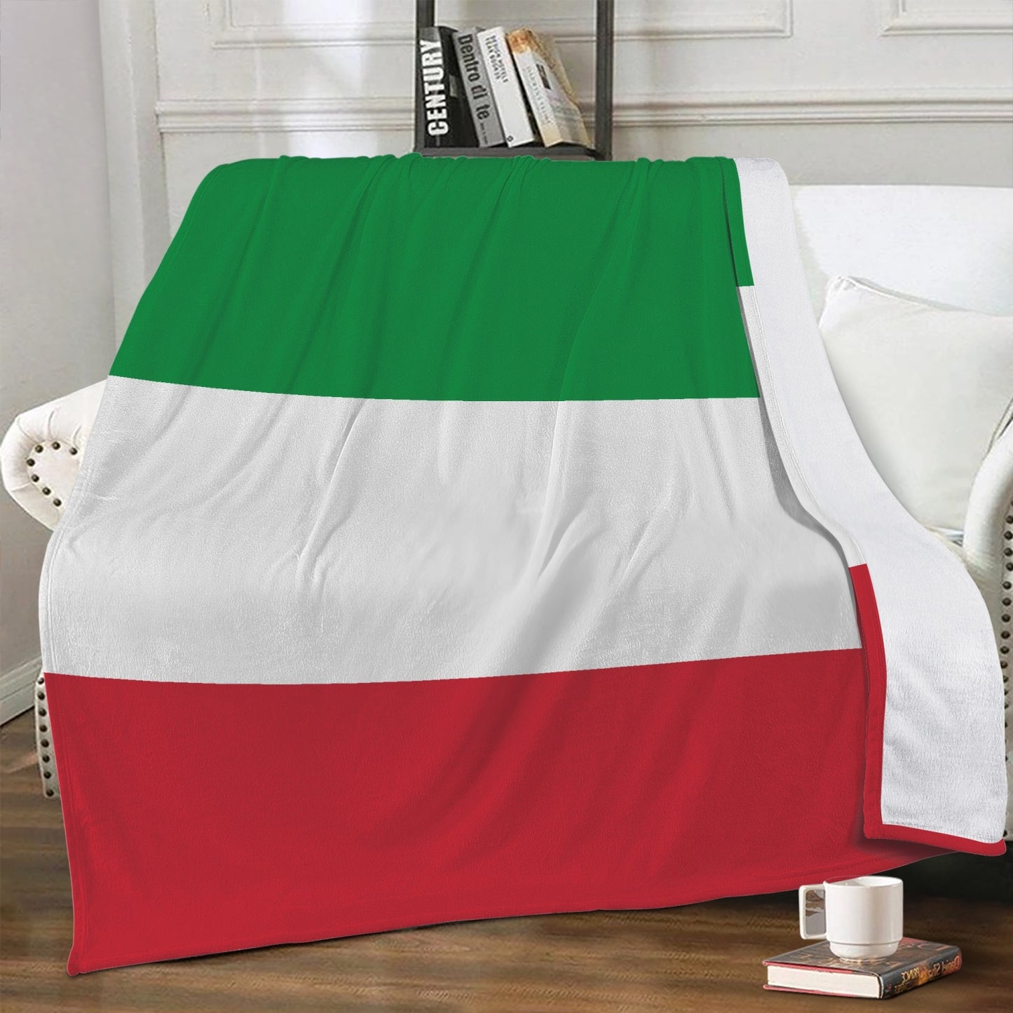 Coperta in pile con mappa della città dell'Italia