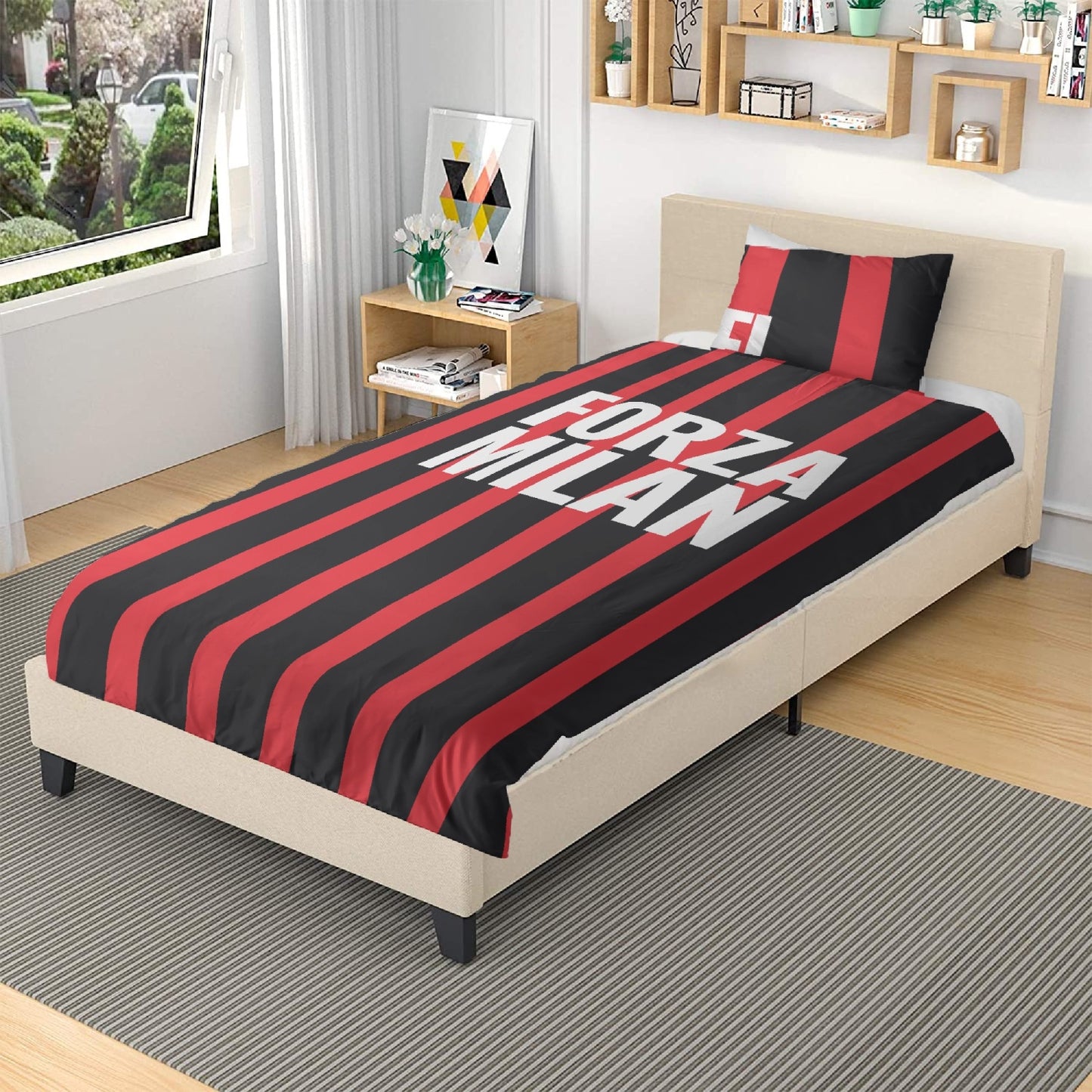 Completo Biancheria da Letto - Forza Milan
