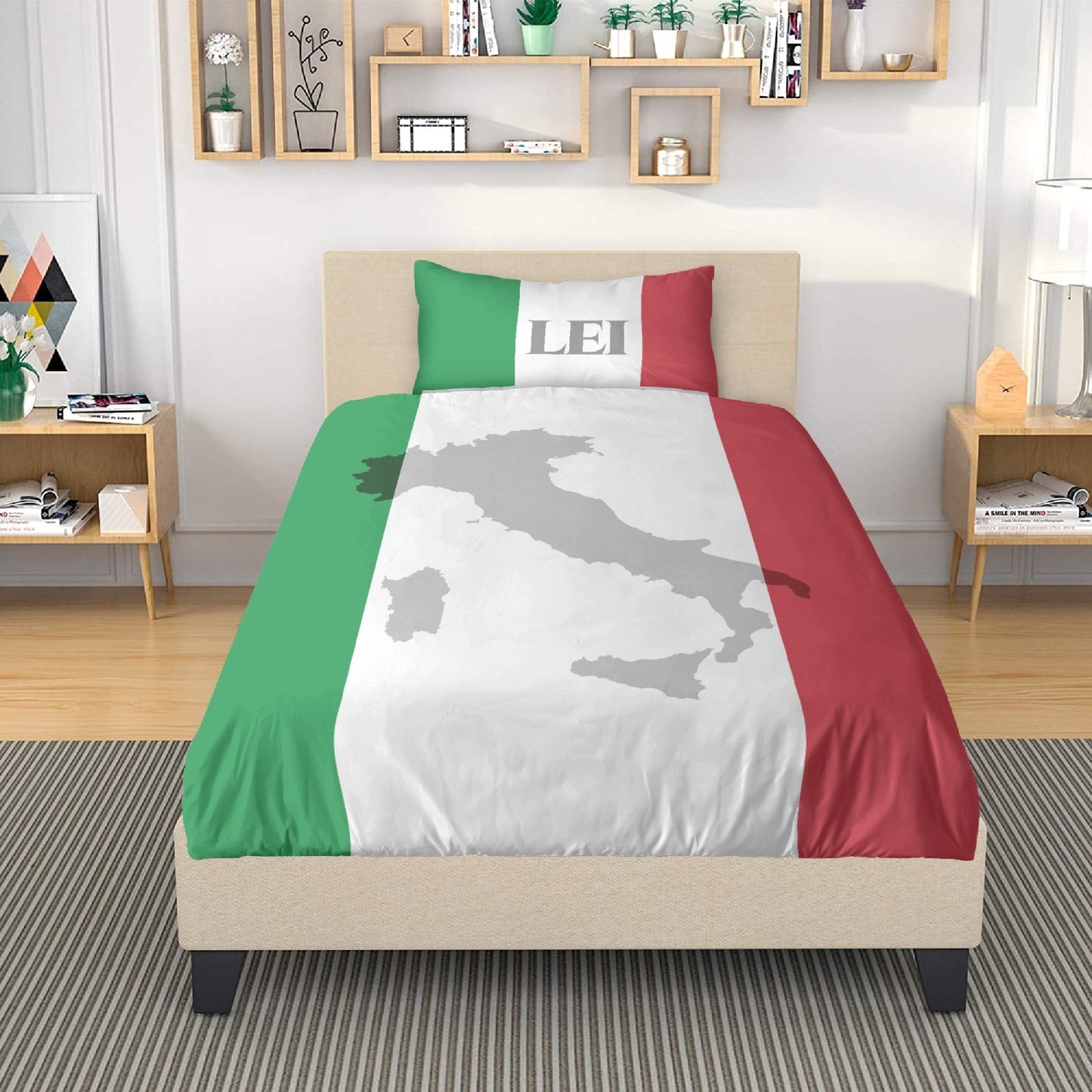 Completo Letto - Bandiera Italia Lei Lui