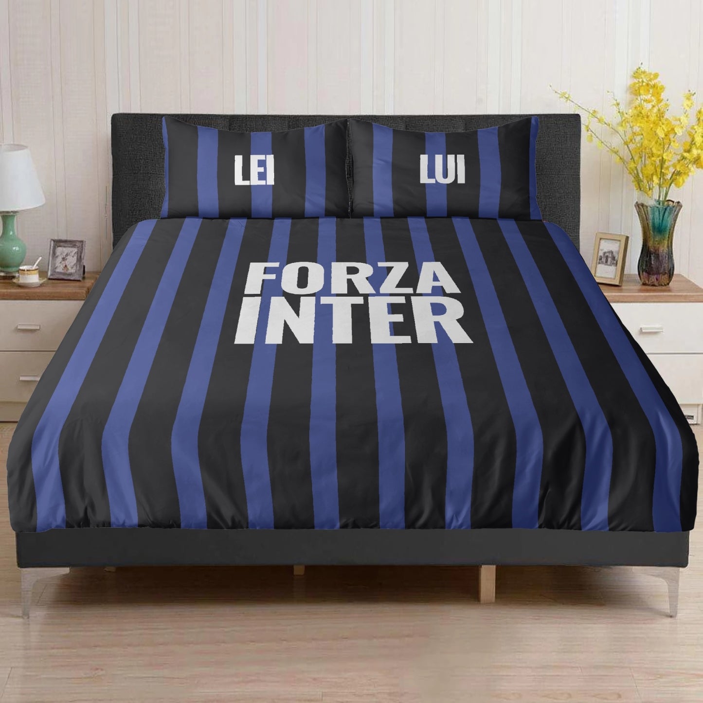 Completo Biancheria da Letto - Forza Inter
