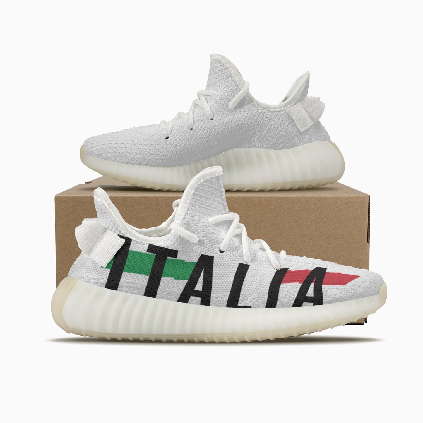 Mesh Knit Sneakers - Italia white - men's