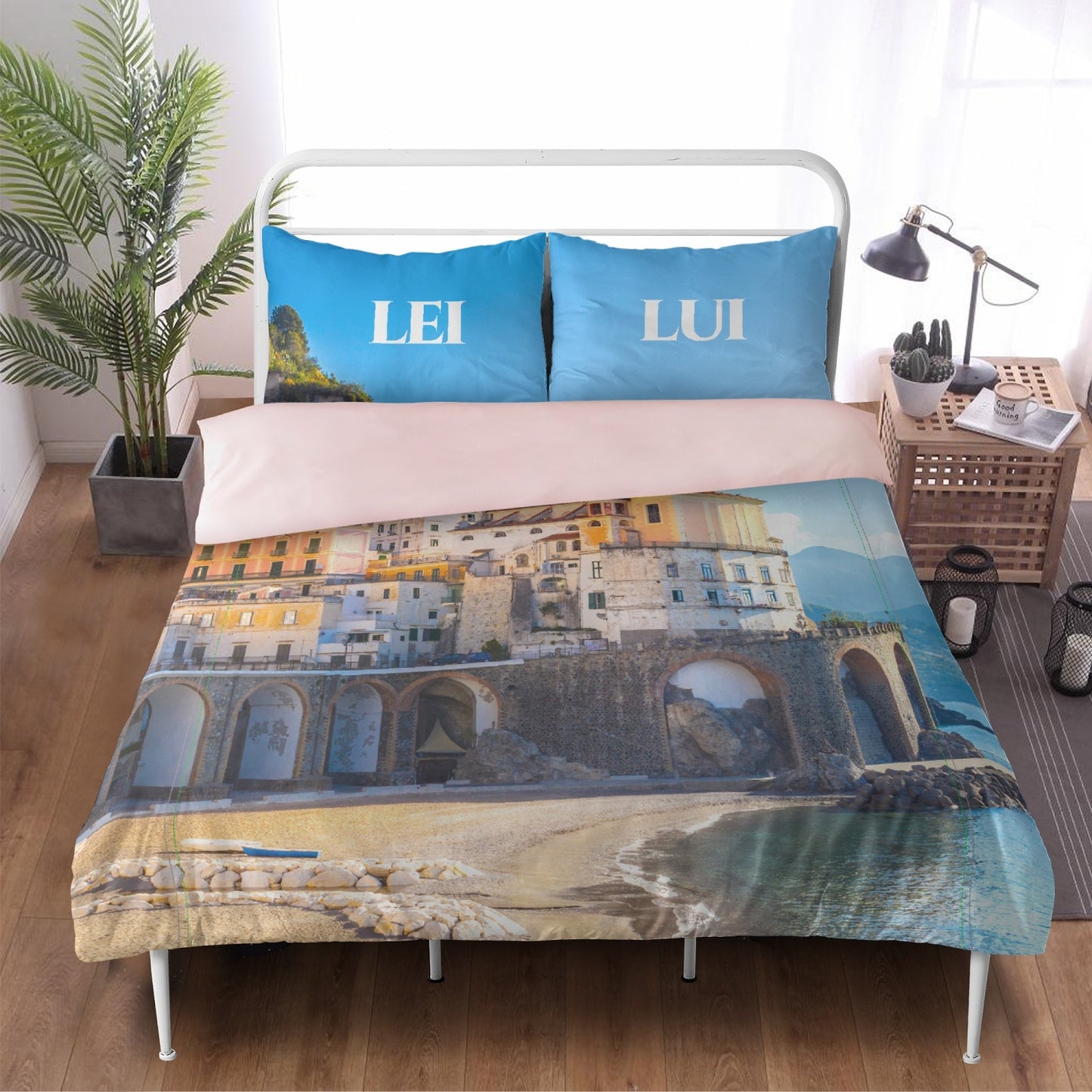 Set biancheria da letto - Costiera Amalfitana Italia