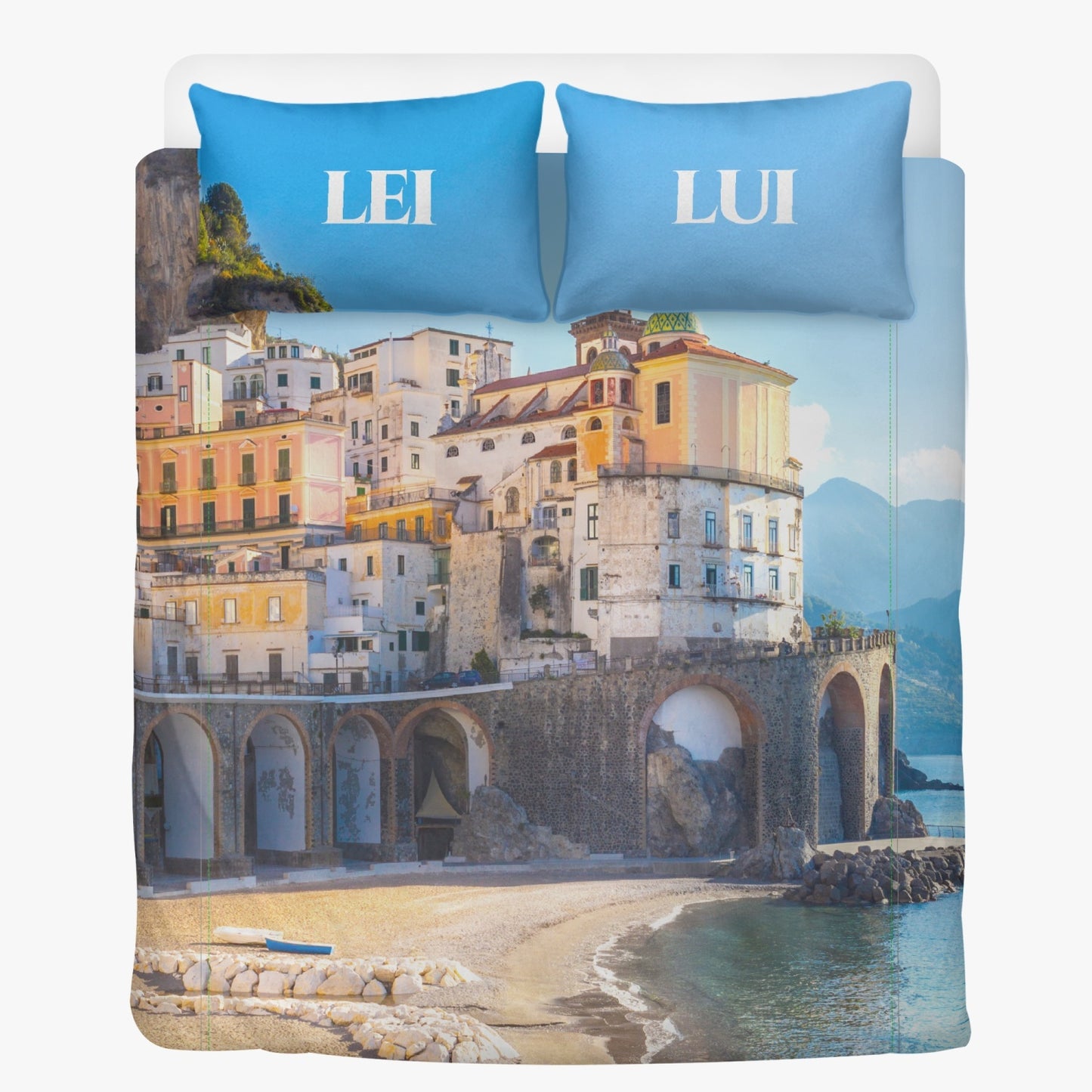 Set biancheria da letto - Costiera Amalfitana Italia