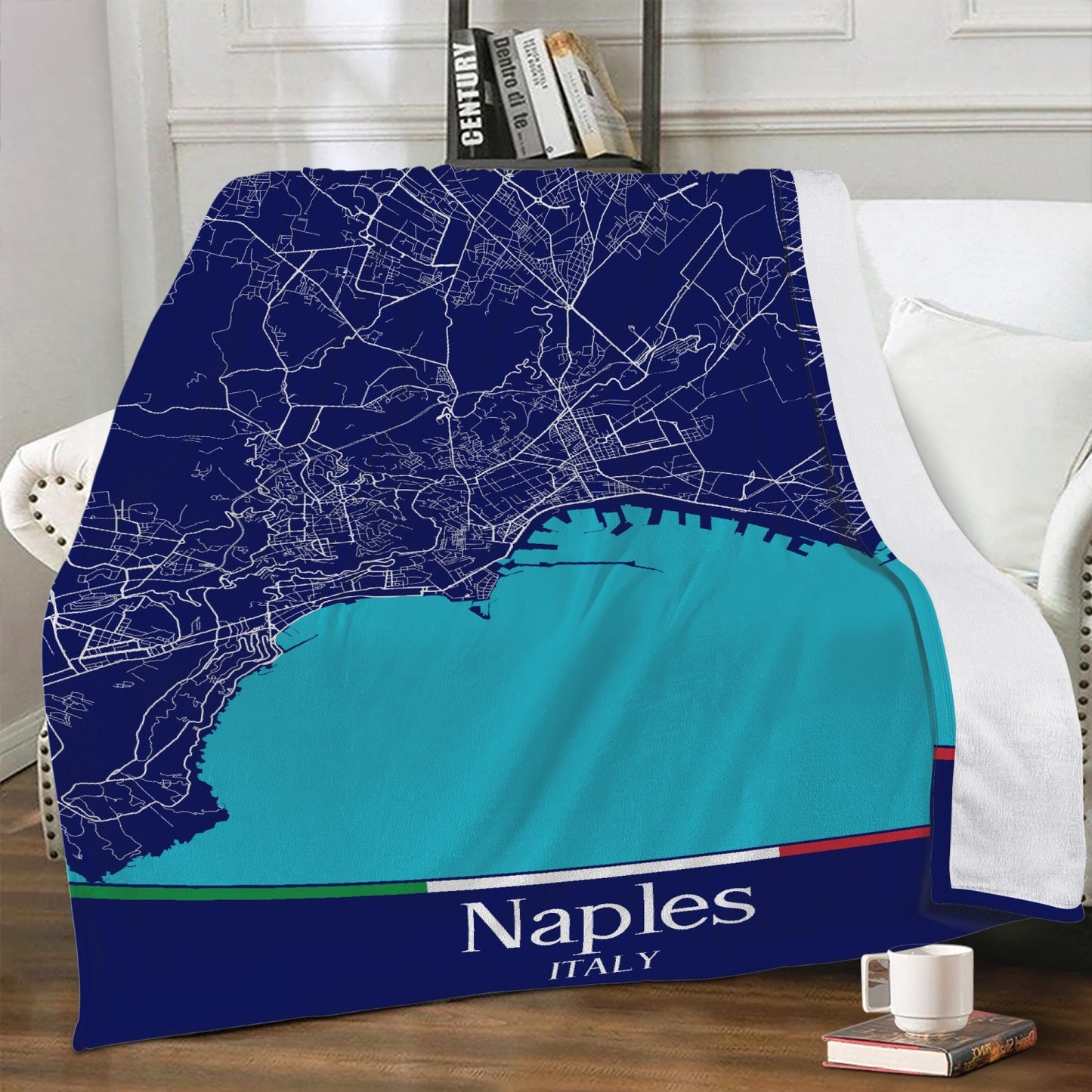 Coperta in pile Napoli City Map