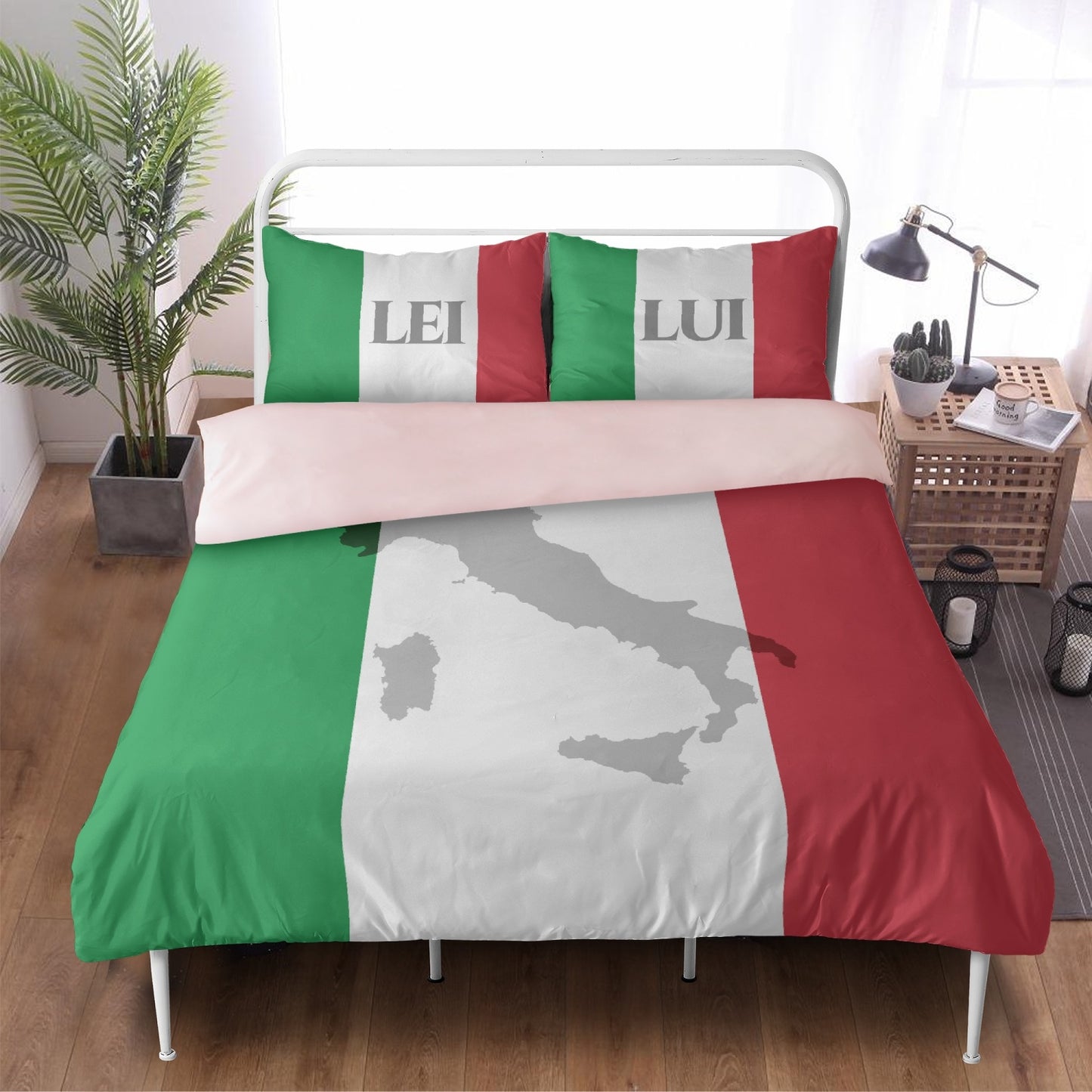 Completo Letto - Bandiera Italia Lei Lui