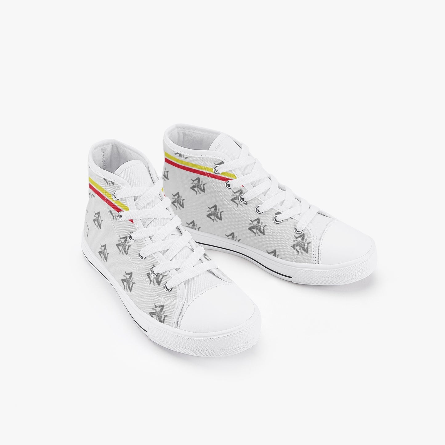 Scarpe alte da bambino modello siciliano bianche