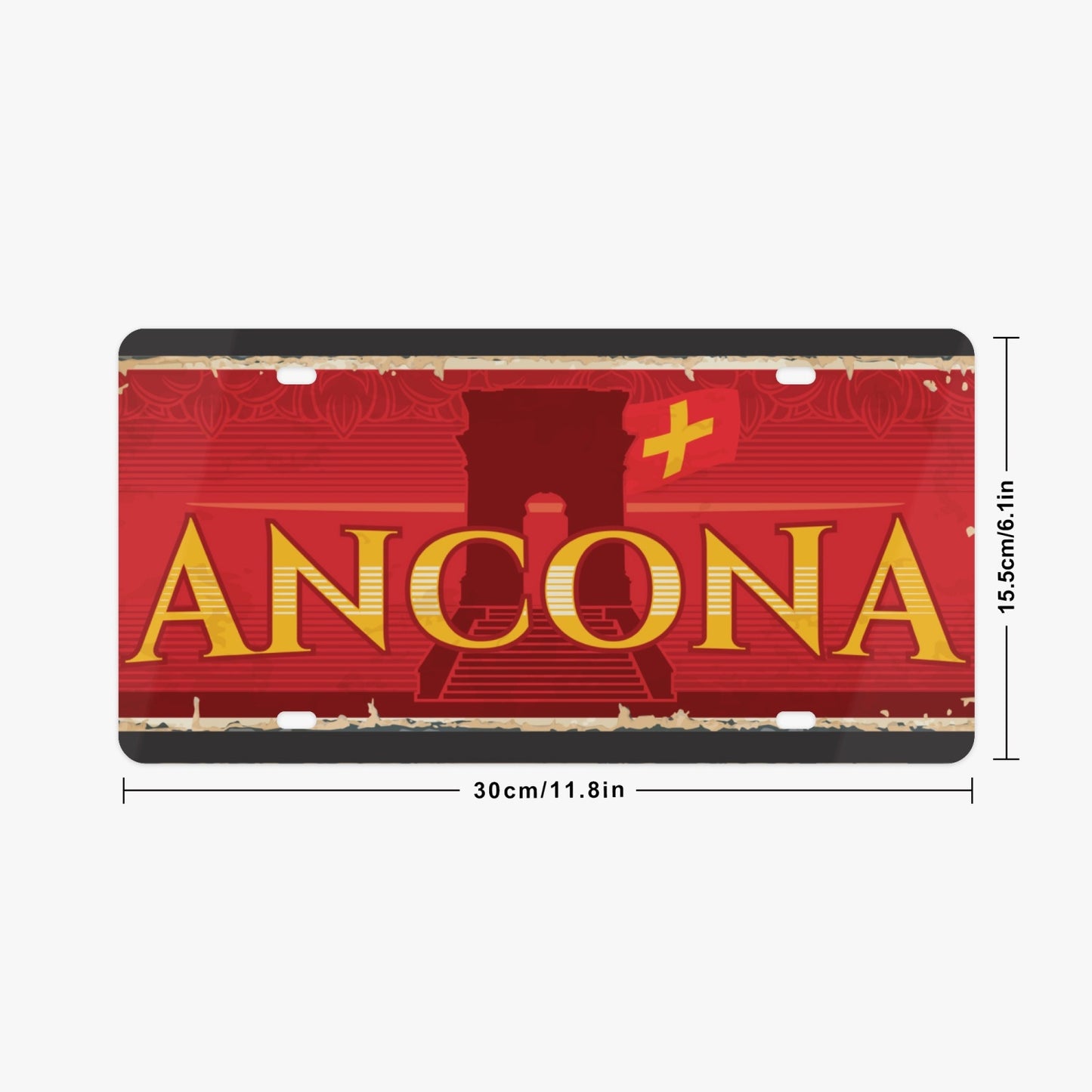 Ancona License Plate Italian Style