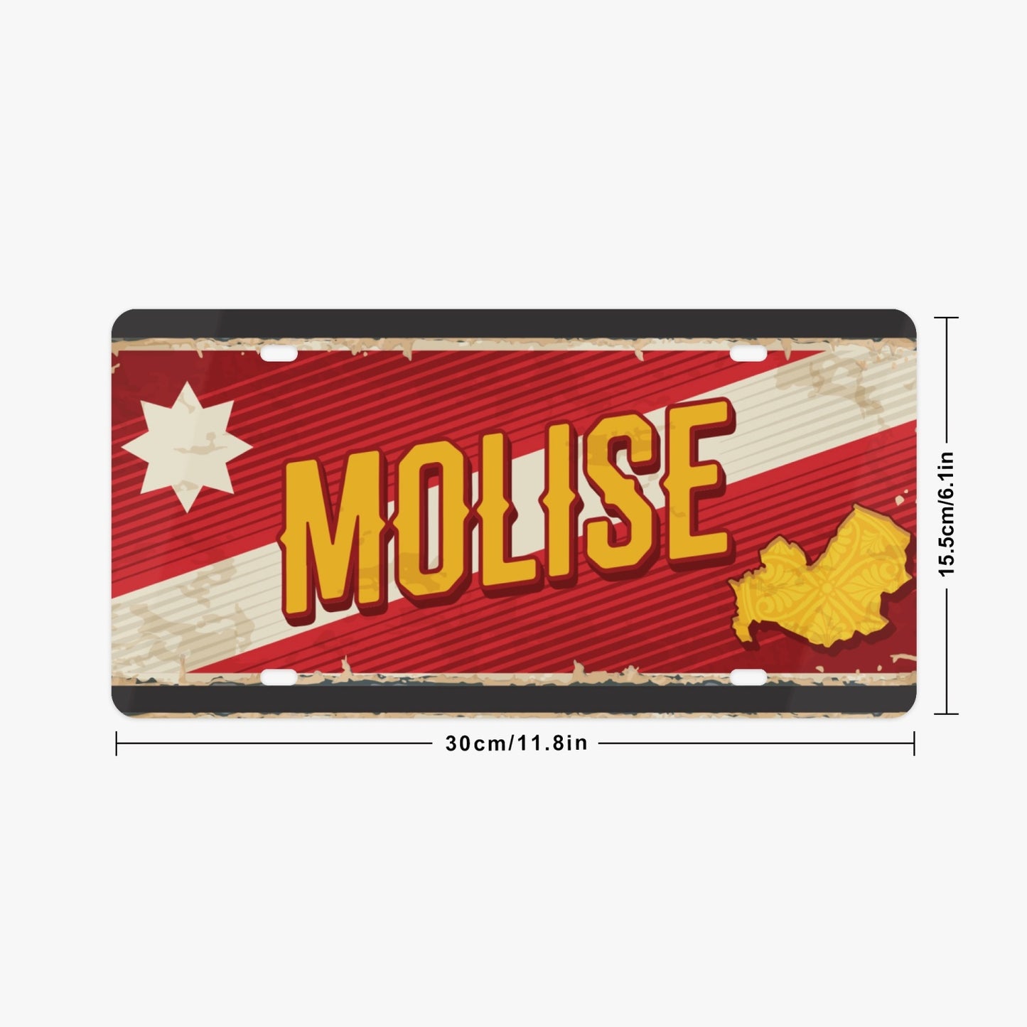 Molise License Plate Italian Style