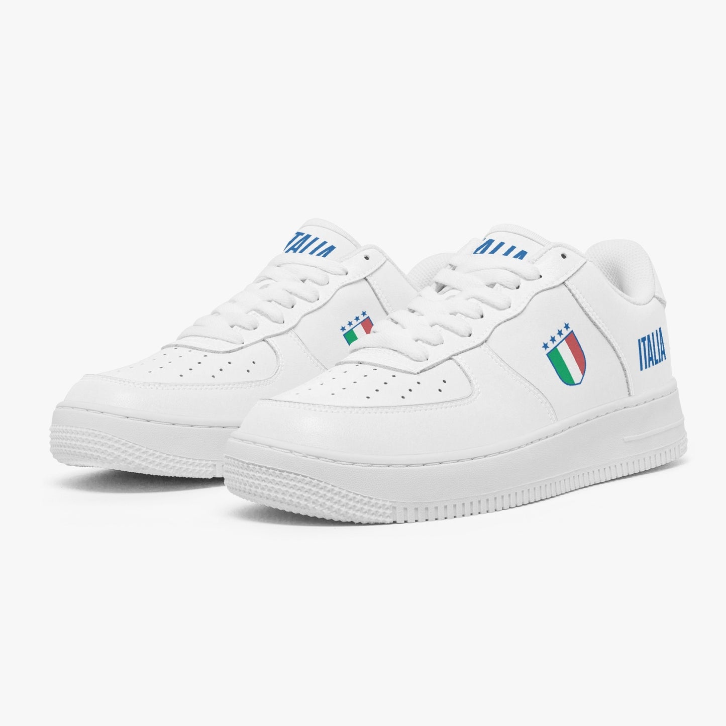 Italy Leather  Sneakers - AF1 White