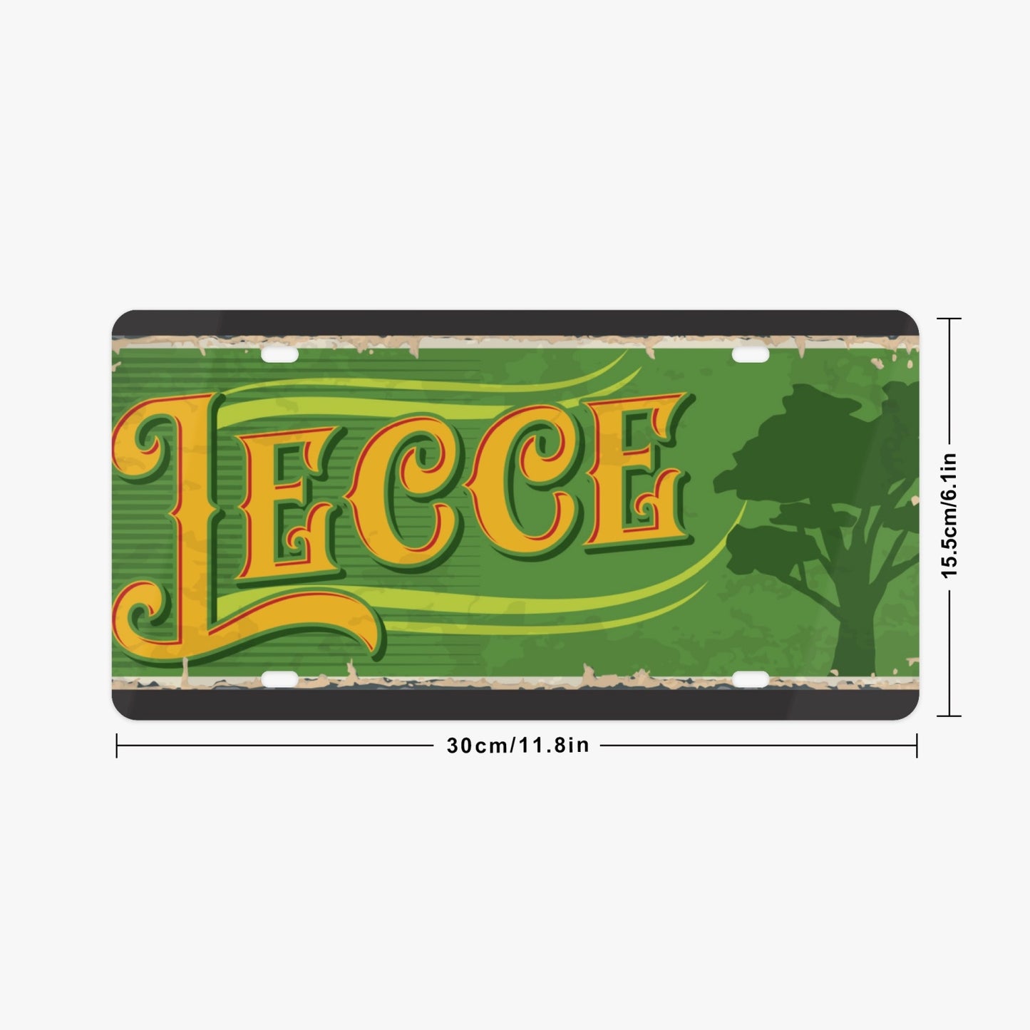 lecce License Plate Italian Style