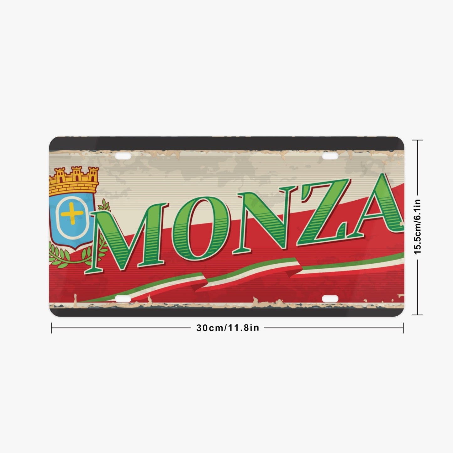 Monza License Plate Italian Style