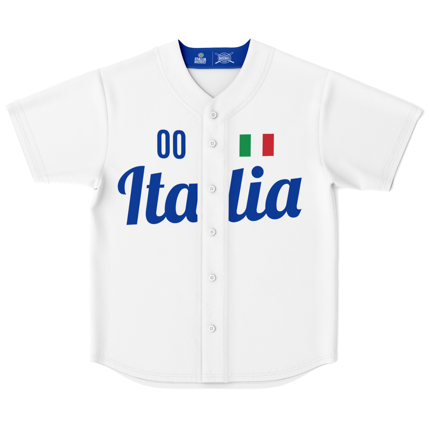 Italy Baseball Jersey - White - Custom Name + Number – Italiadistrict.com