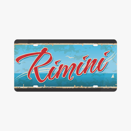 Rimini License Plate Italian Style