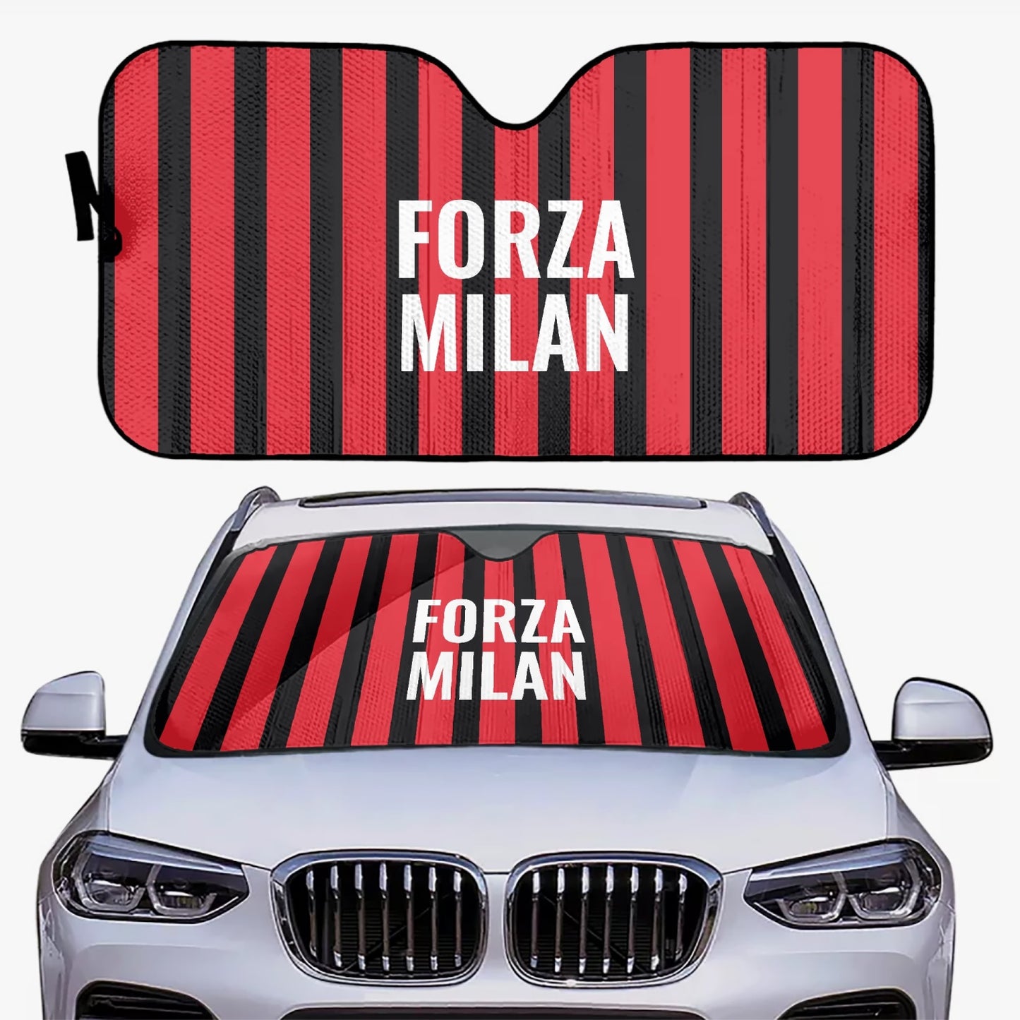 Forza Milan - Tendina parasole per auto