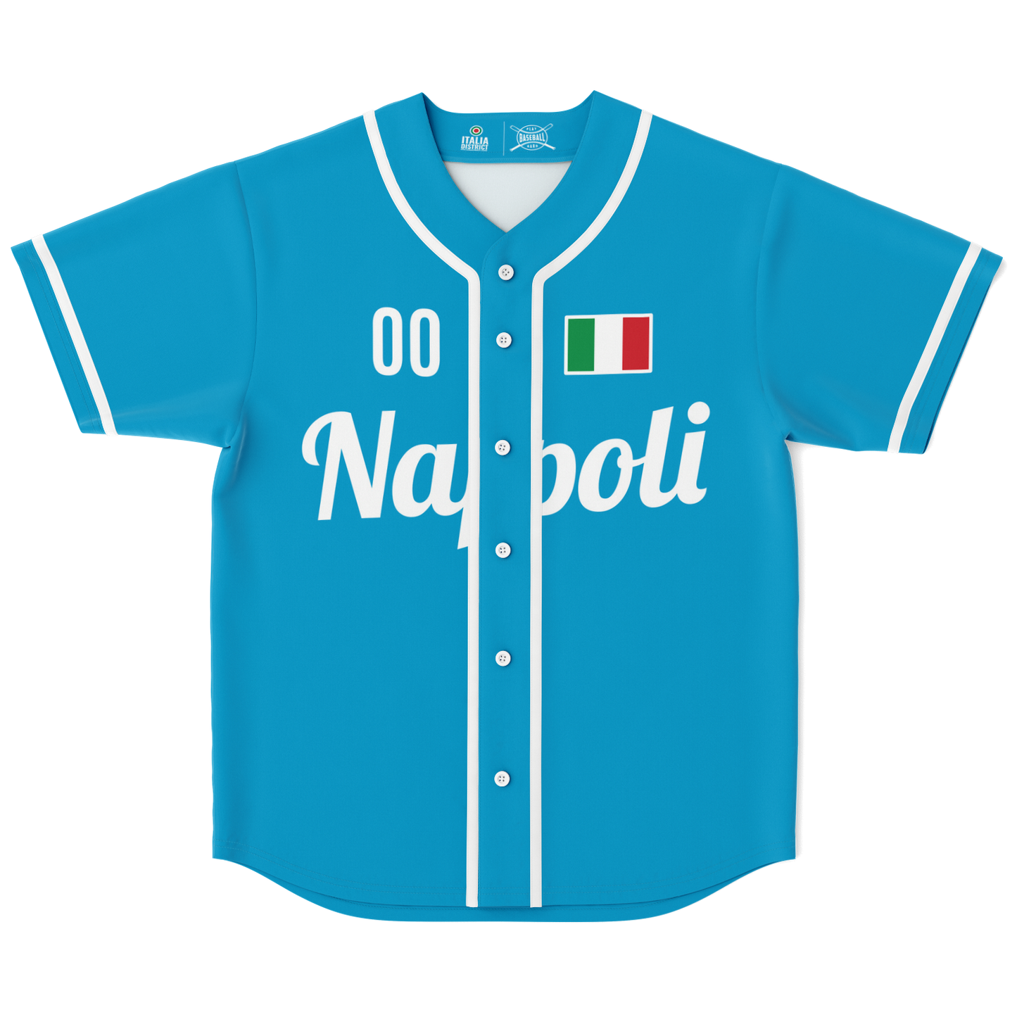 Maglia da baseball del Napoli - Nome + Numero personalizzati