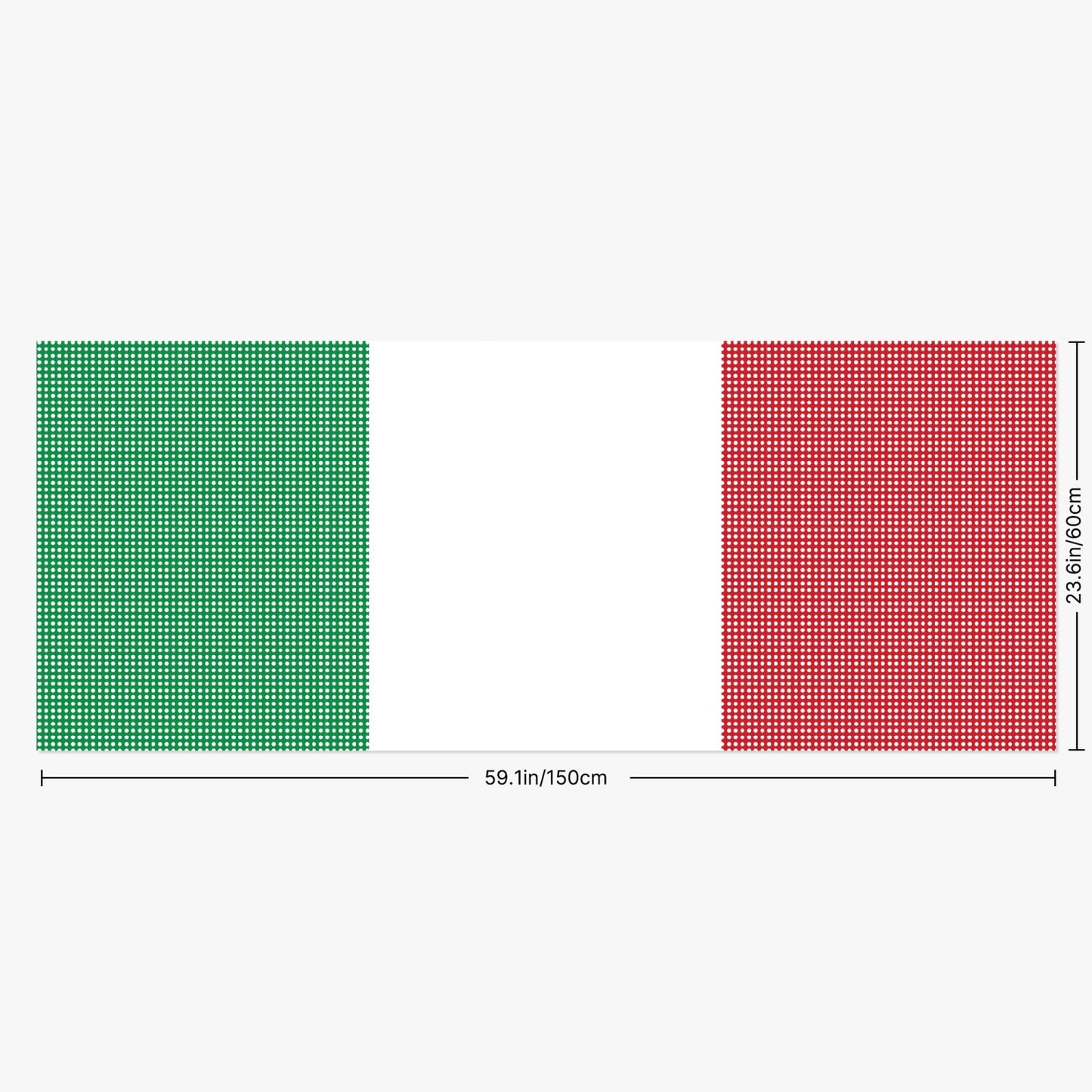 Italian Flag Rear Window Decal