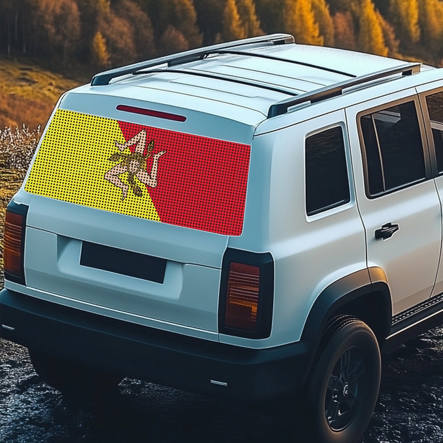 Sicilian Flag Rear Window Decal