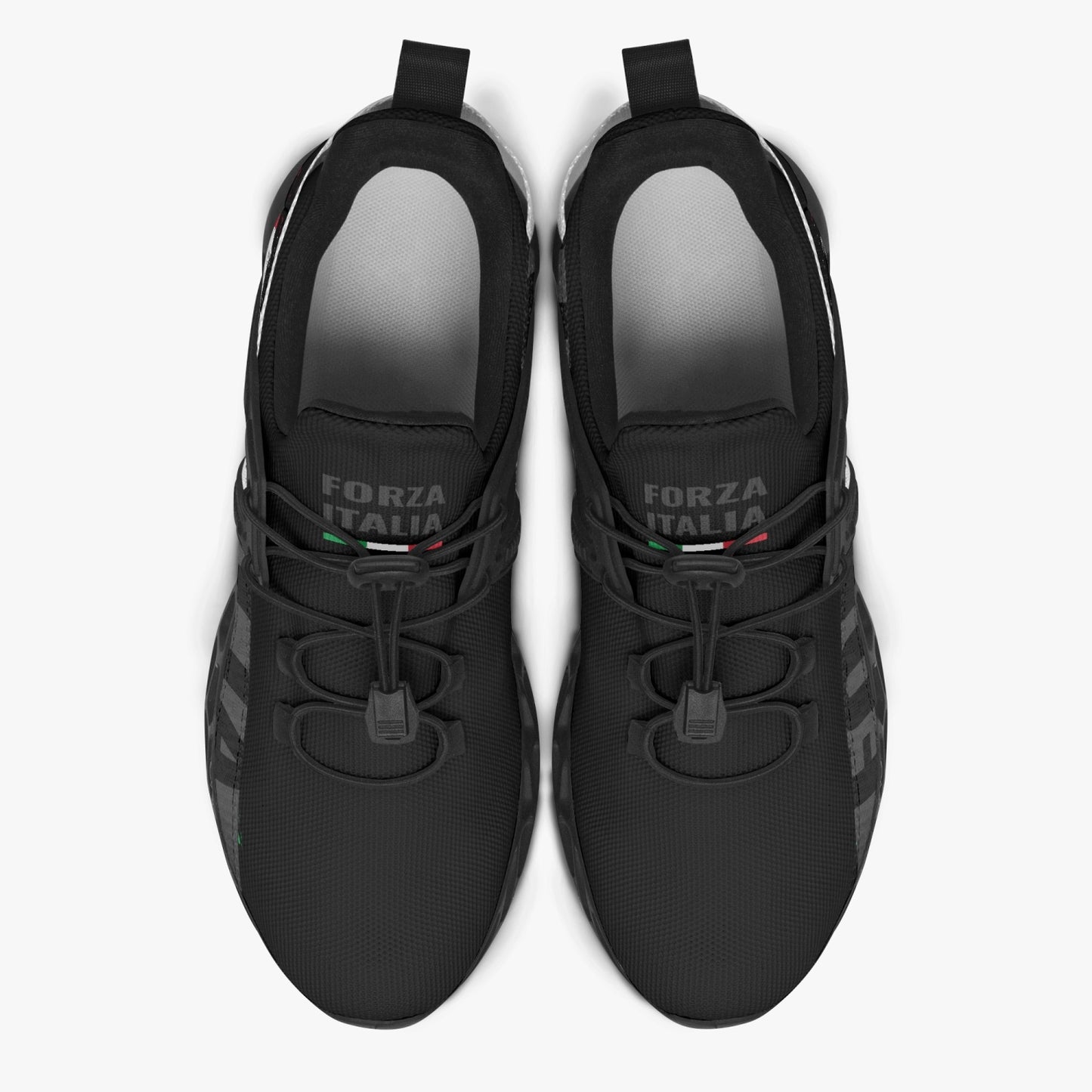 Italy Running Shoes Mesh - "Forza Italia" Black