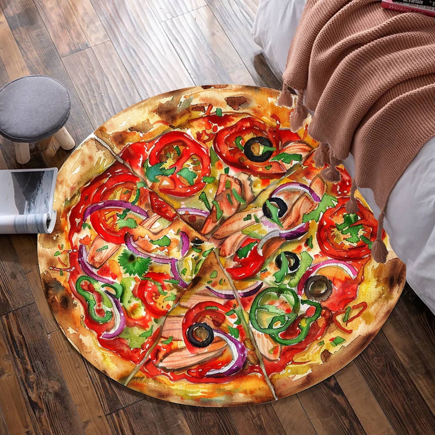 Vegetarian Pizza Carpet