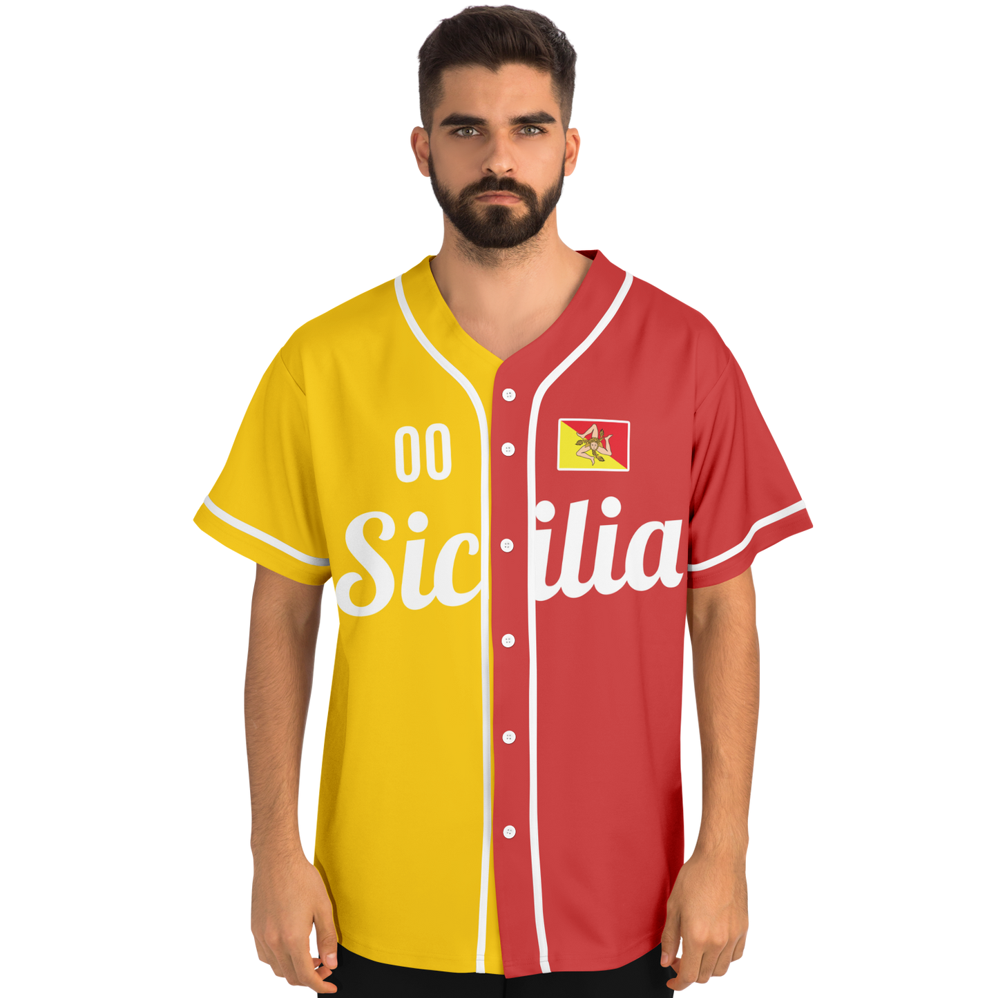 Sicily Baseball Jersey - Custom Name + Number