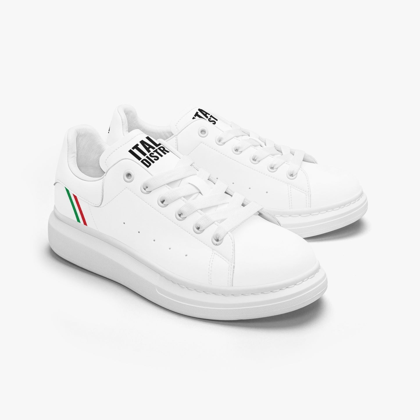 Italian Stripe | Leather Oversized Sneakers - Italia District