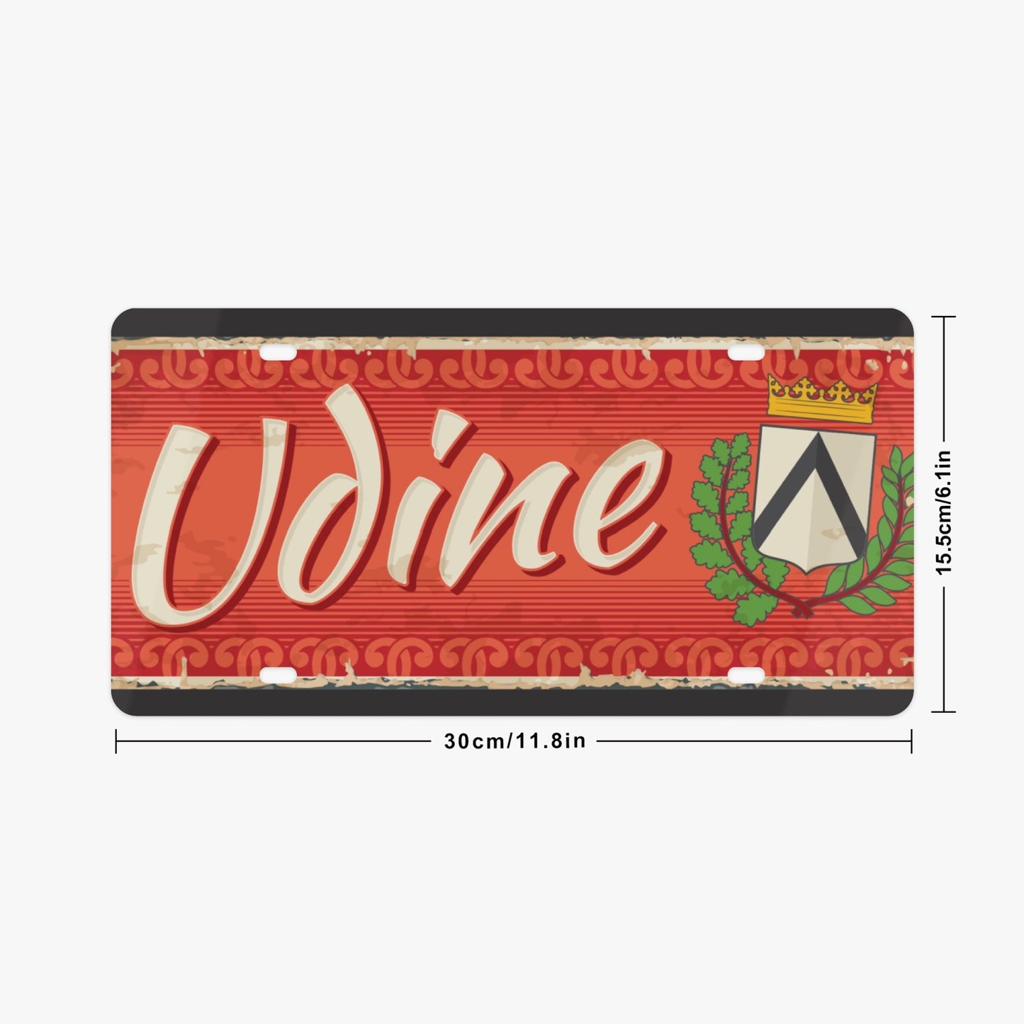 Udine License Plate Italian Style