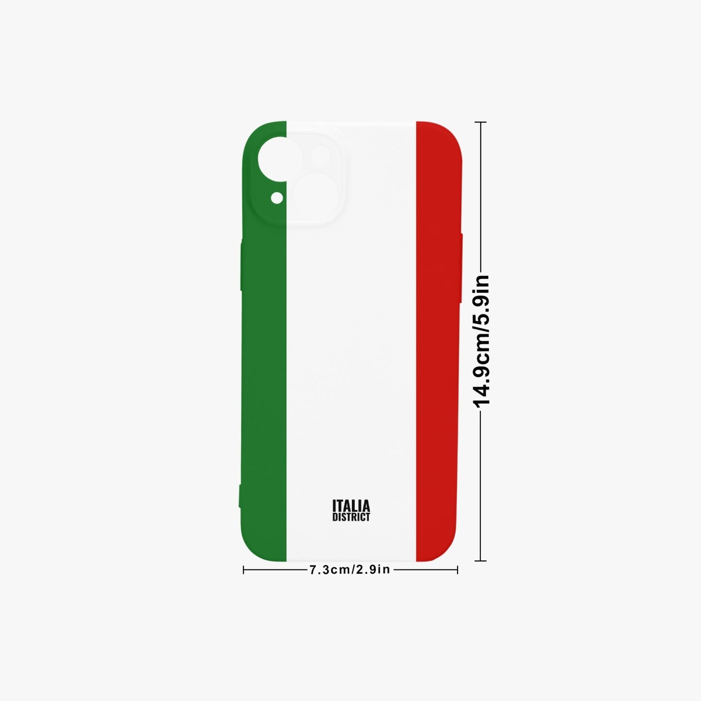 Italian Flag - iPhone 15 Phone Case (Lens Protective)