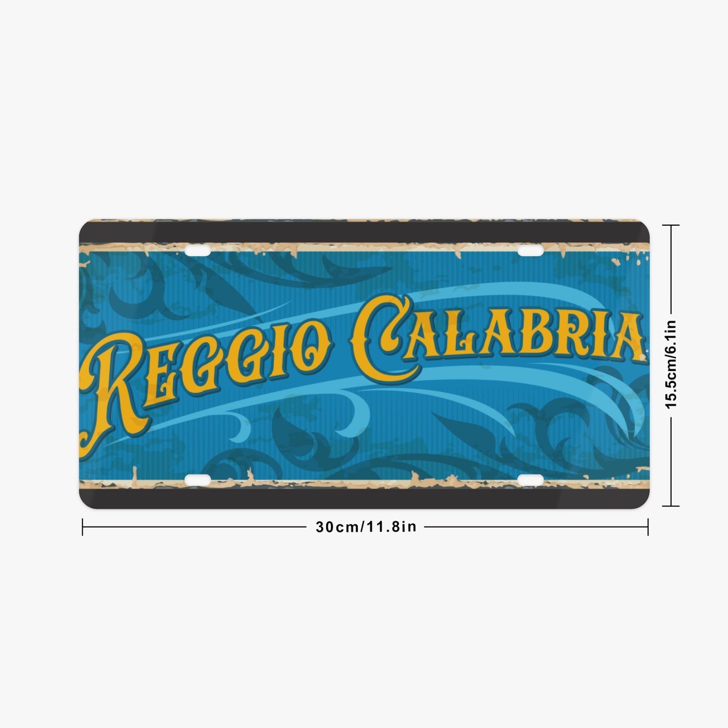 Reggio Calabria License Plate Italian Style