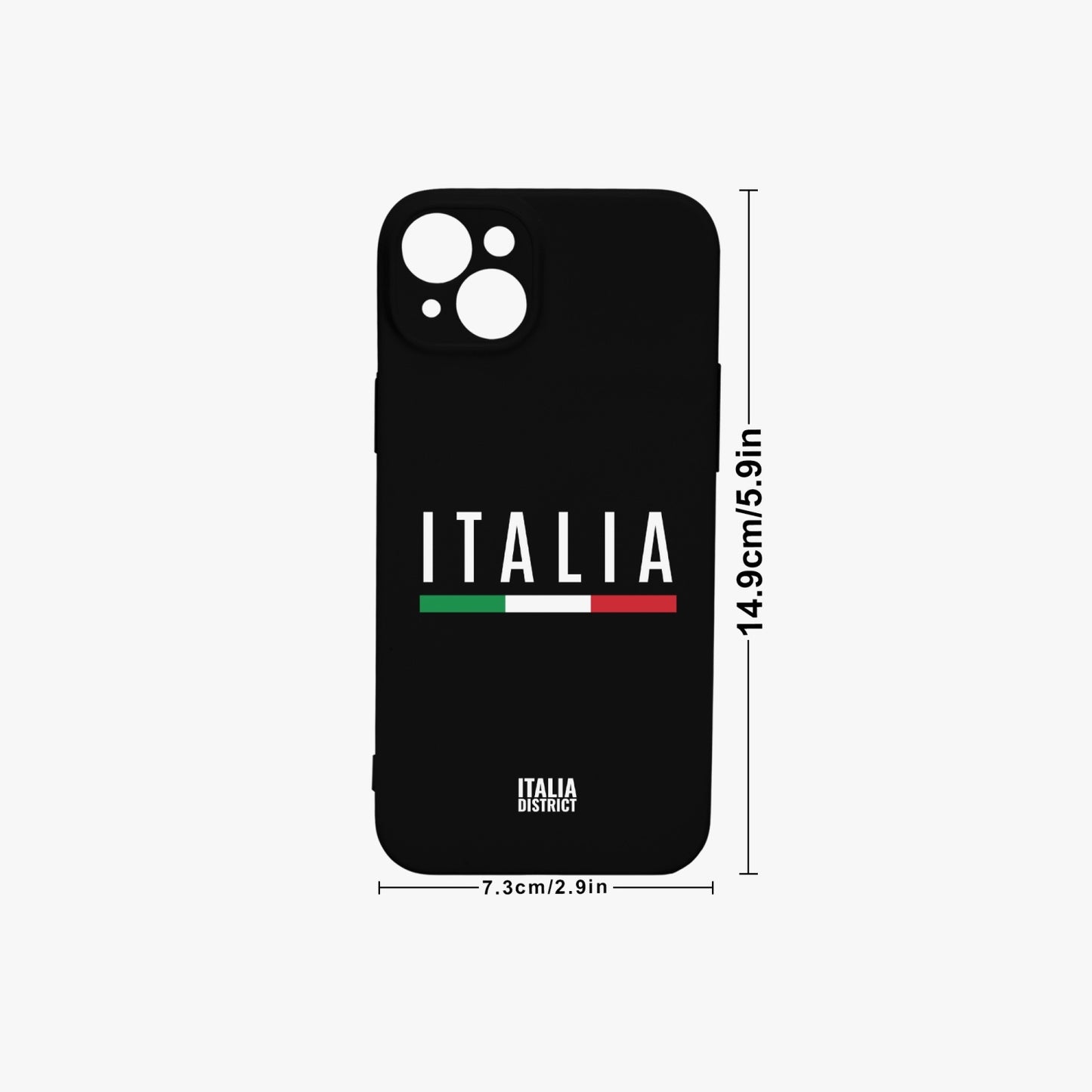 Italy Black Phone Case iPhone 15 (Lens Protective)