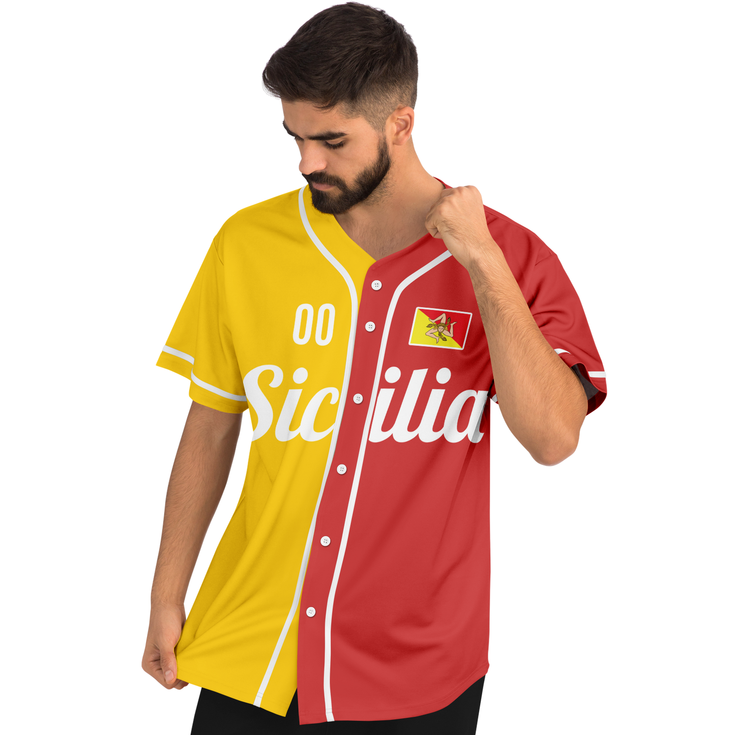 Sicily Baseball Jersey - Custom Name + Number