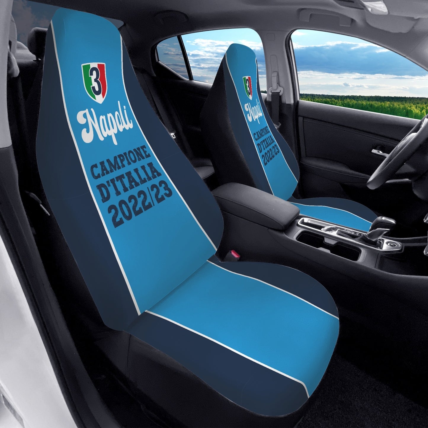 Napoli campione d'Italia - Microfiber Car Seats Cover 2Pcs