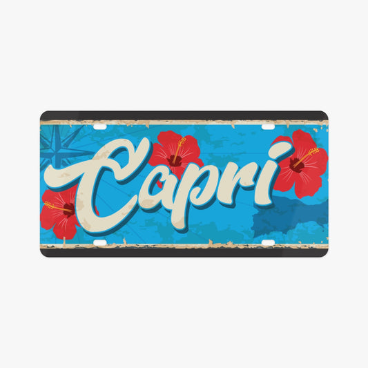 Capri License Plate Italian Style