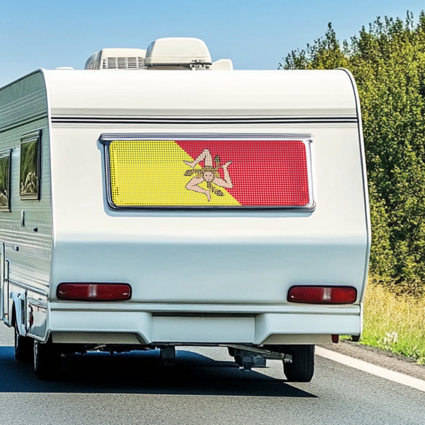 Sicilian Flag Rear Window Decal