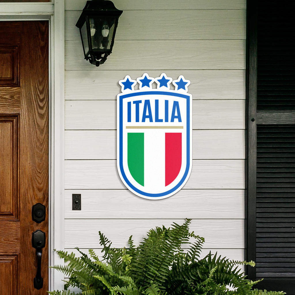 Italy Logo - Colored Metal Art